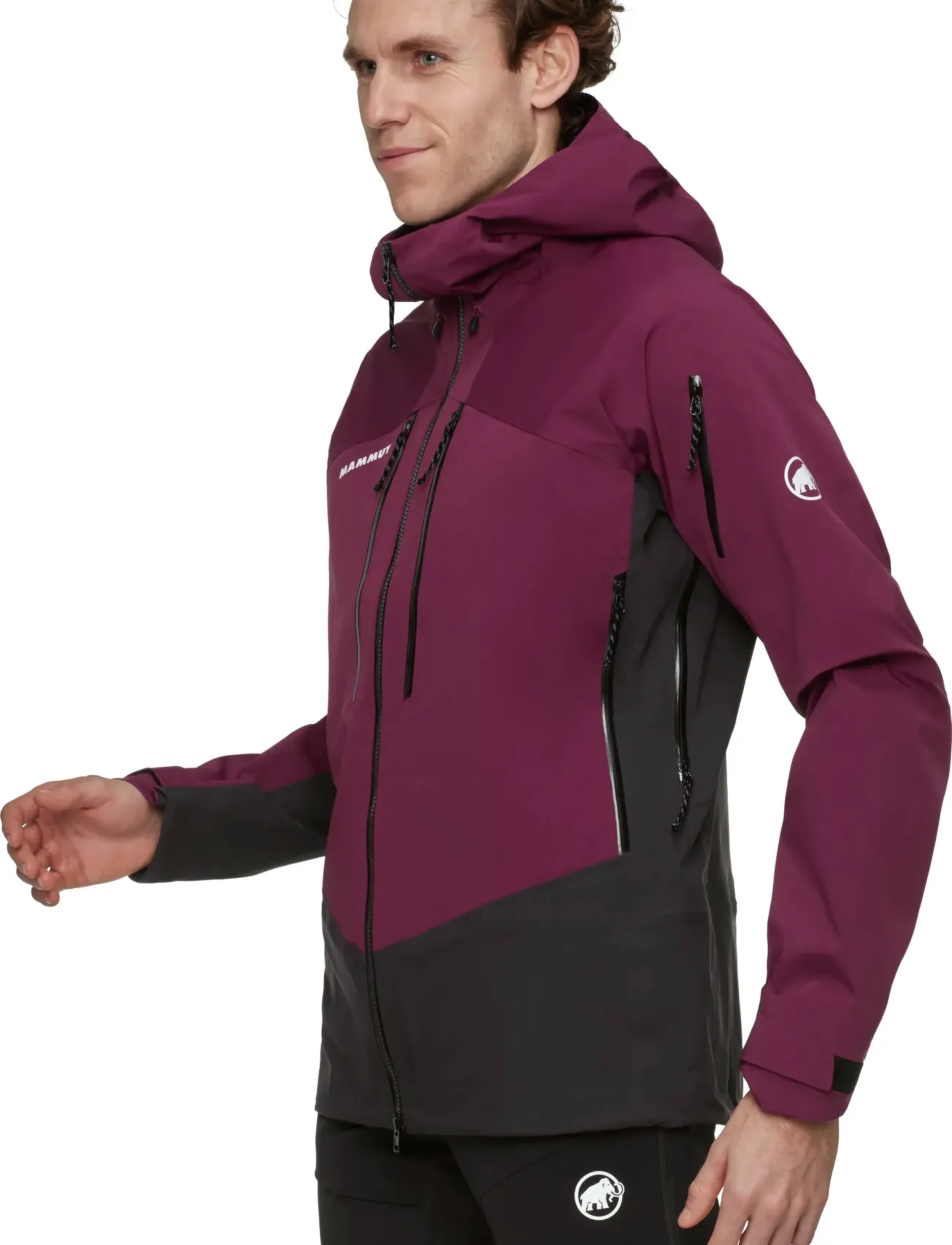Mammut - Taiss Pro HS Hooded Jacket Men - skidjackor - vin-black - 2