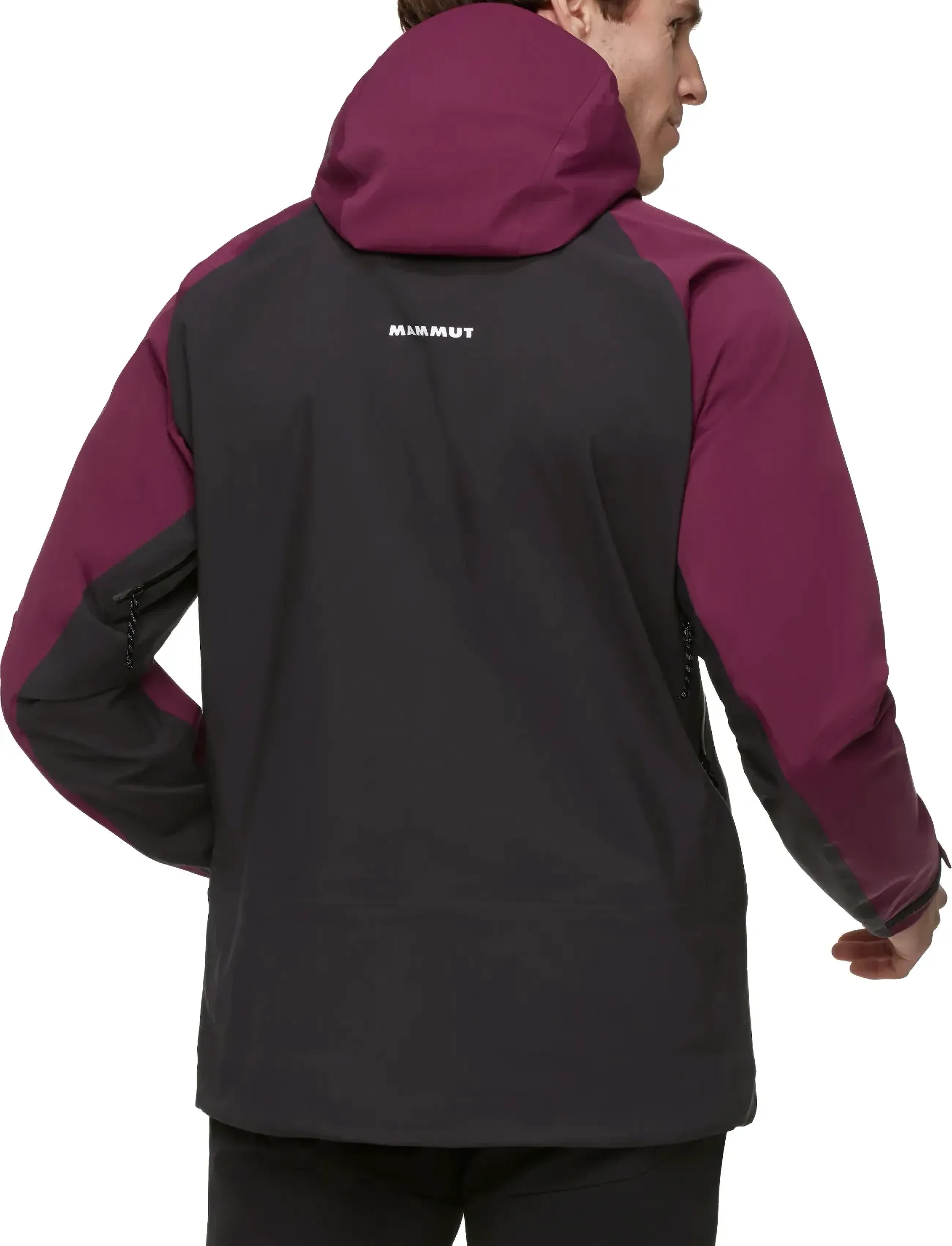 Mammut - Taiss Pro HS Hooded Jacket Men - skidjackor - vin-black - 3
