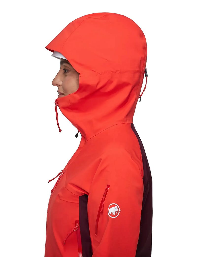 Mammut - Taiss Pro HS Hooded Jacket Women - ski-kleidung - mammut red-vin - 4