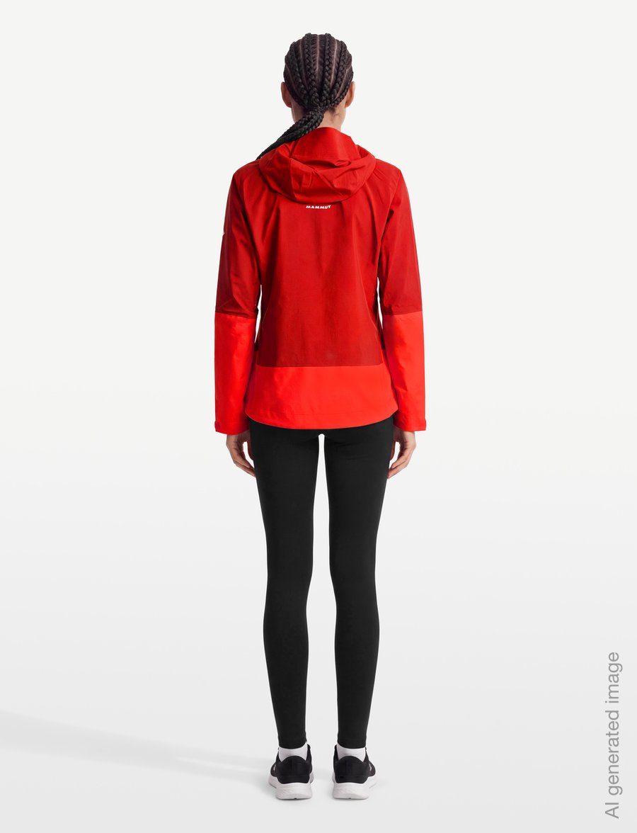 Mammut - Alto Guide HS Hooded Jacket Women - outdoor jacken - dark mammut red-mammut red - 4