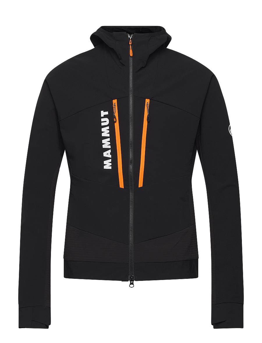 Mammut - Aenergy SO Hybrid Hooded Jacket Men - black-vibrant orange - 0