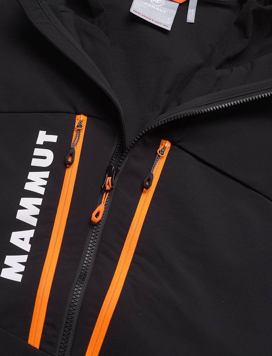 Mammut - Aenergy SO Hybrid Hooded Jacket Men - black-vibrant orange - 2