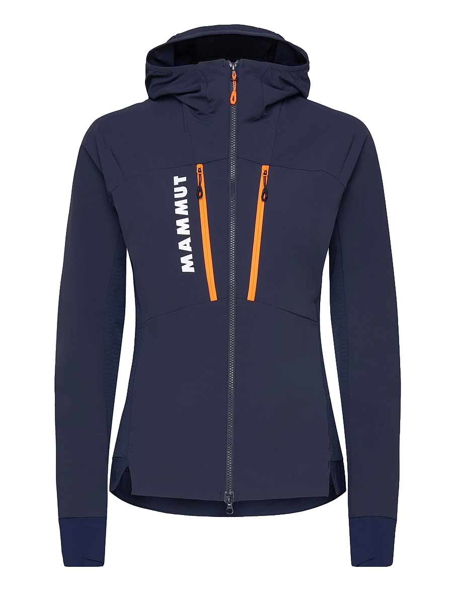 Mammut - Aenergy SO Hybrid Hooded Jacket Women - marine-vibrant orange - 0