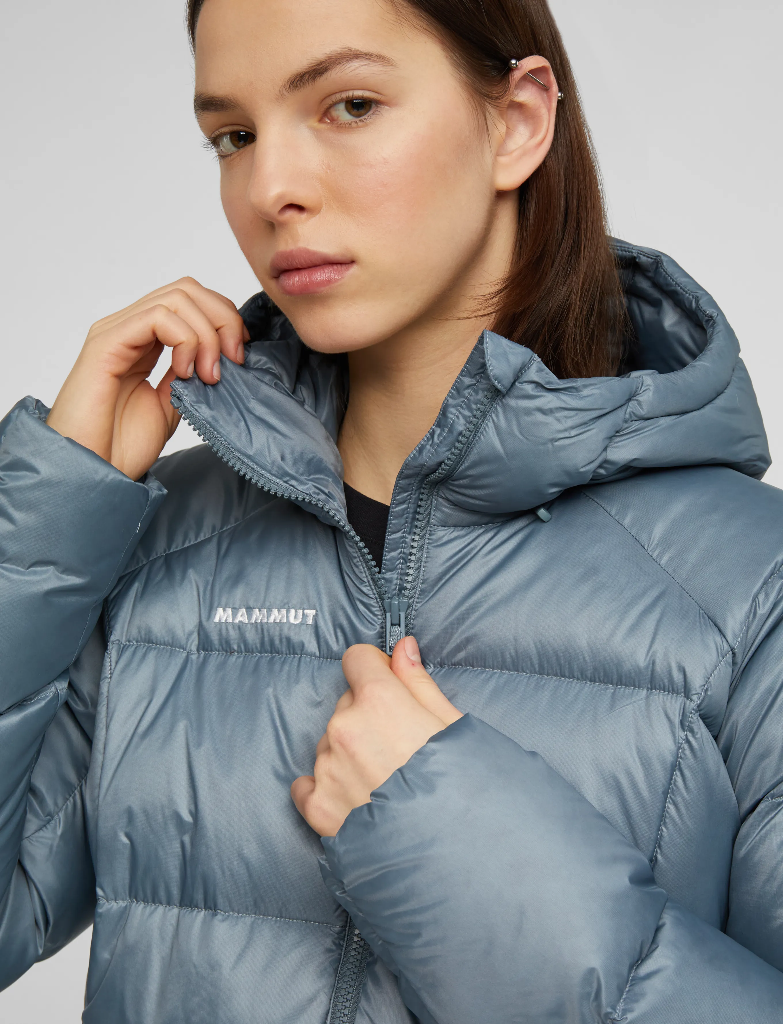 Mammut - Glacier Glow IN Hooded Jacket Women - vinterjackor - strata - 4