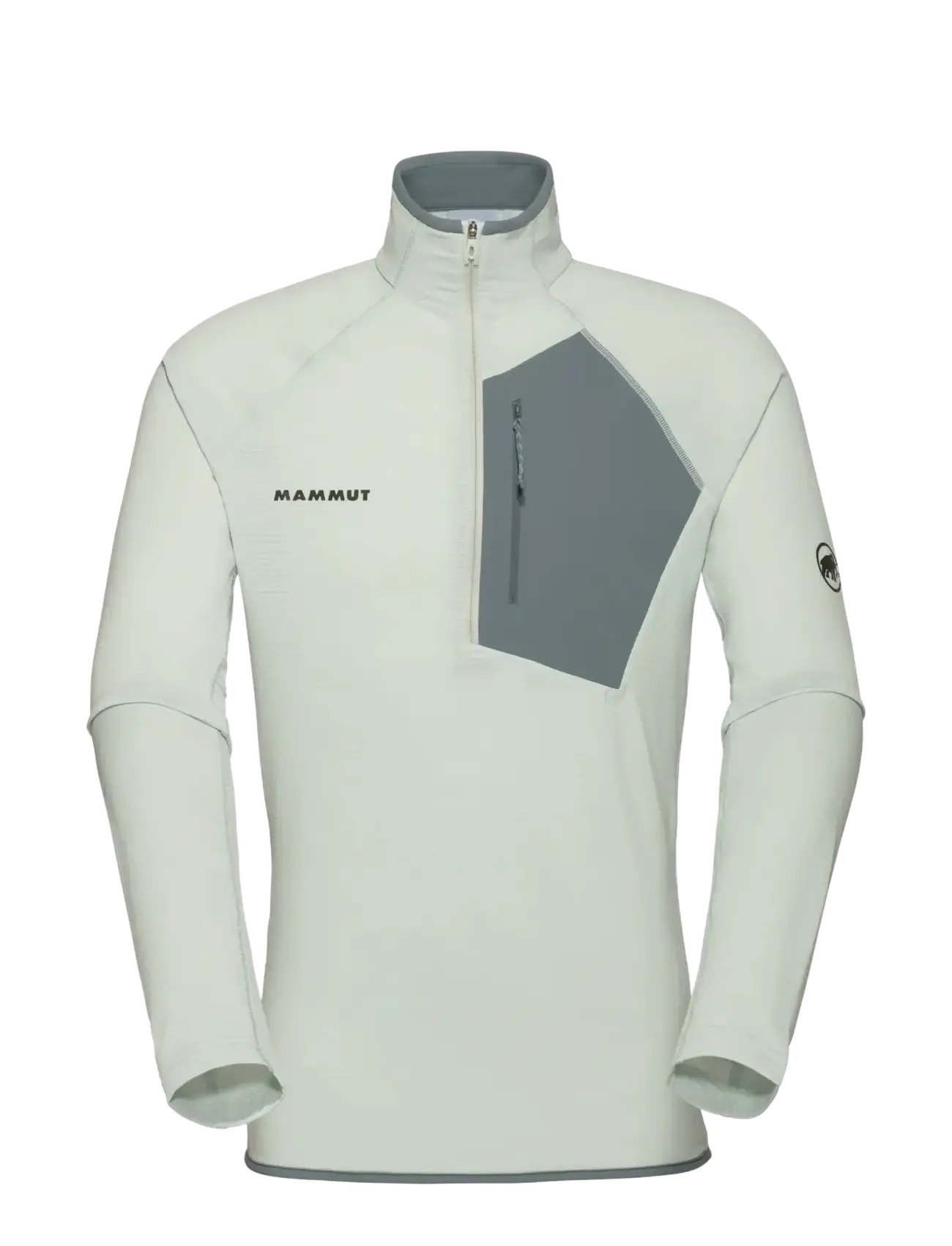 Mammut Aenergy Light ML Half Zip Pull Men - Clothing - SILVER SAGE-STRATA / grey