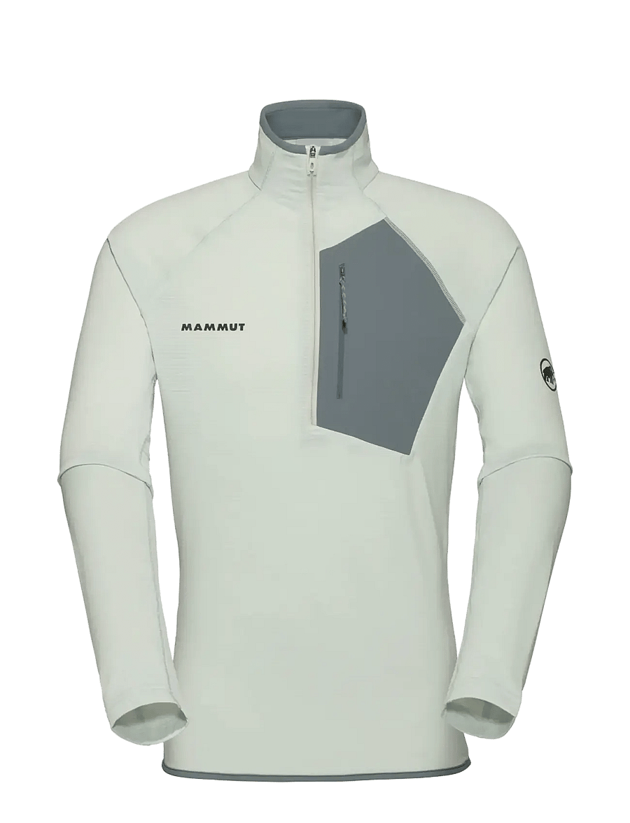 Mammut - Aenergy Light ML Half Zip Pull Men - kampsunid ja vahekihid - silver sage-strata - 1
