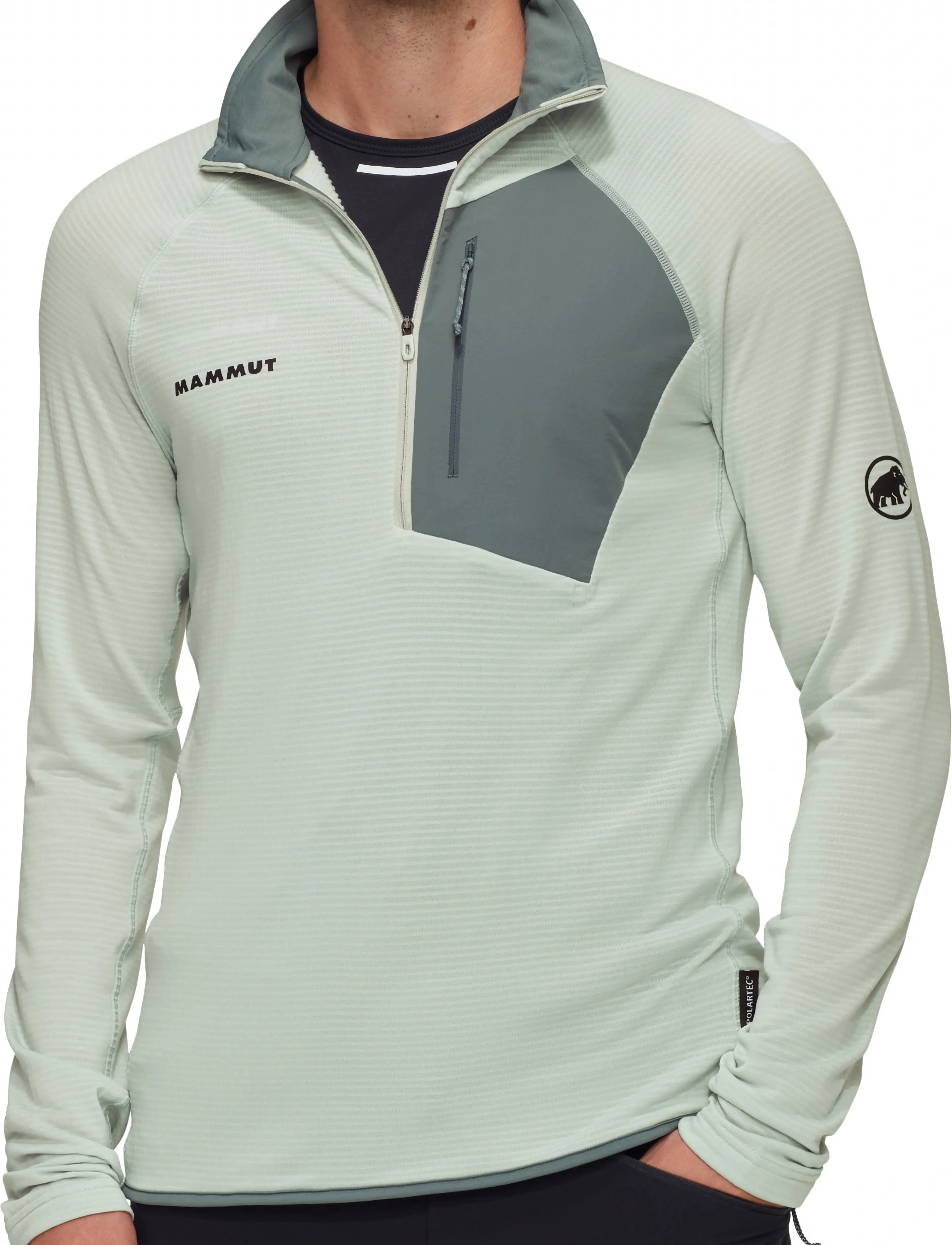 Mammut Aenergy Light ml Half Zip Pull Men, XL, Grey, Sport Sweatshirts & Hoodies > Sport Sweatshirts, Herre