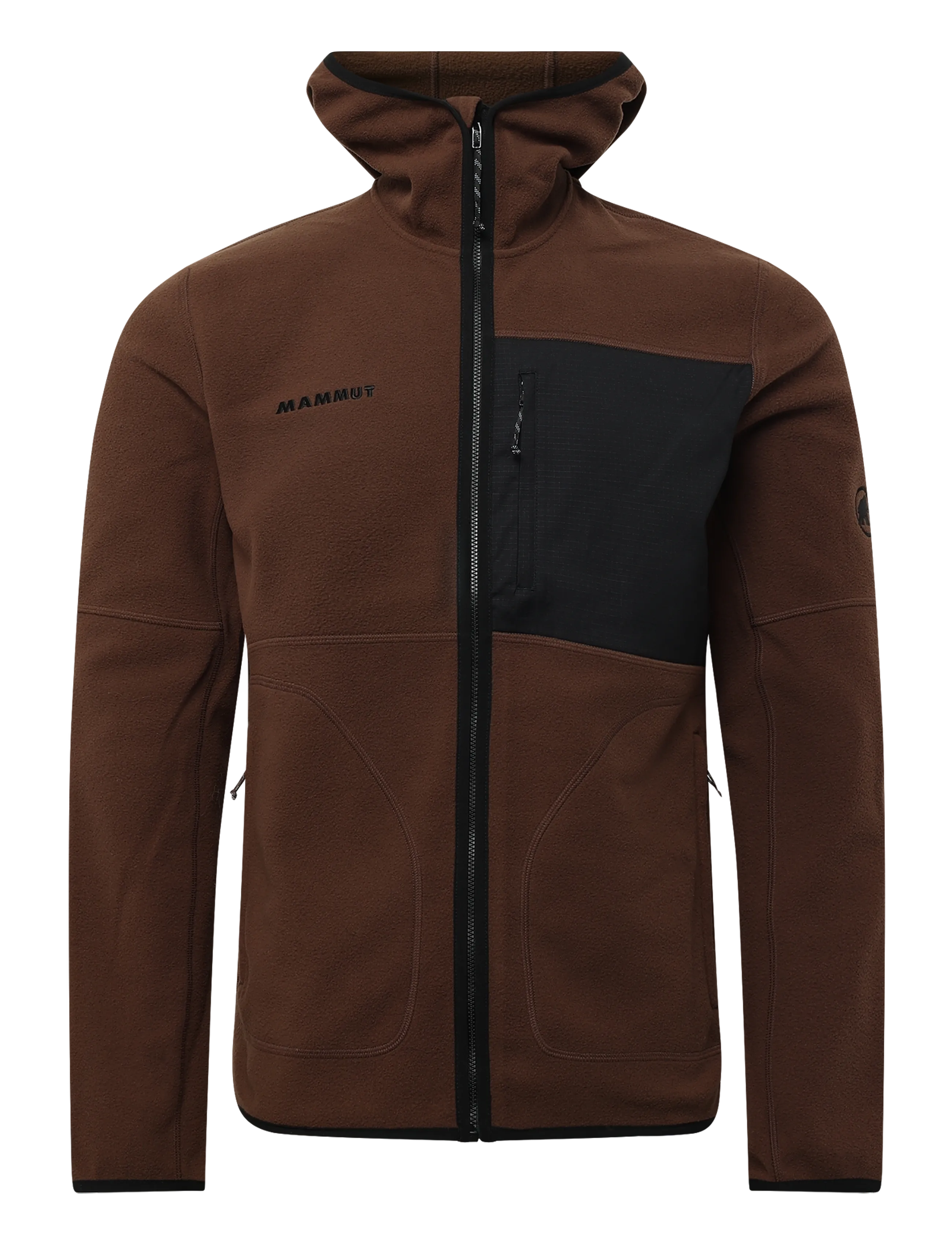Mammut Tamaro ML Hooded Jacket Men - Fleece & Midlayer - SOIL-BLACK / brown