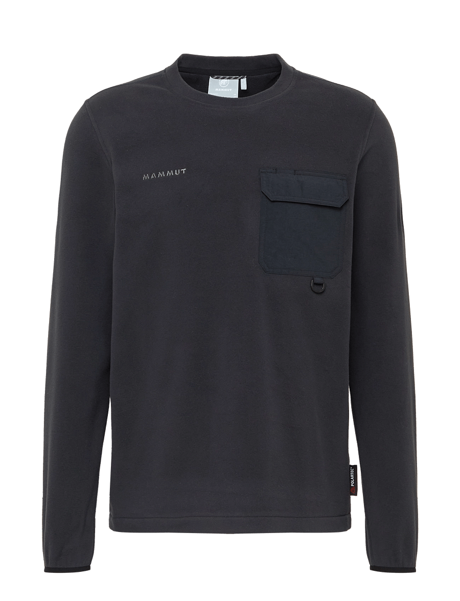 Mammut - Moonstone Light ML Hybrid Crew Neck - alussärgid - black - 1