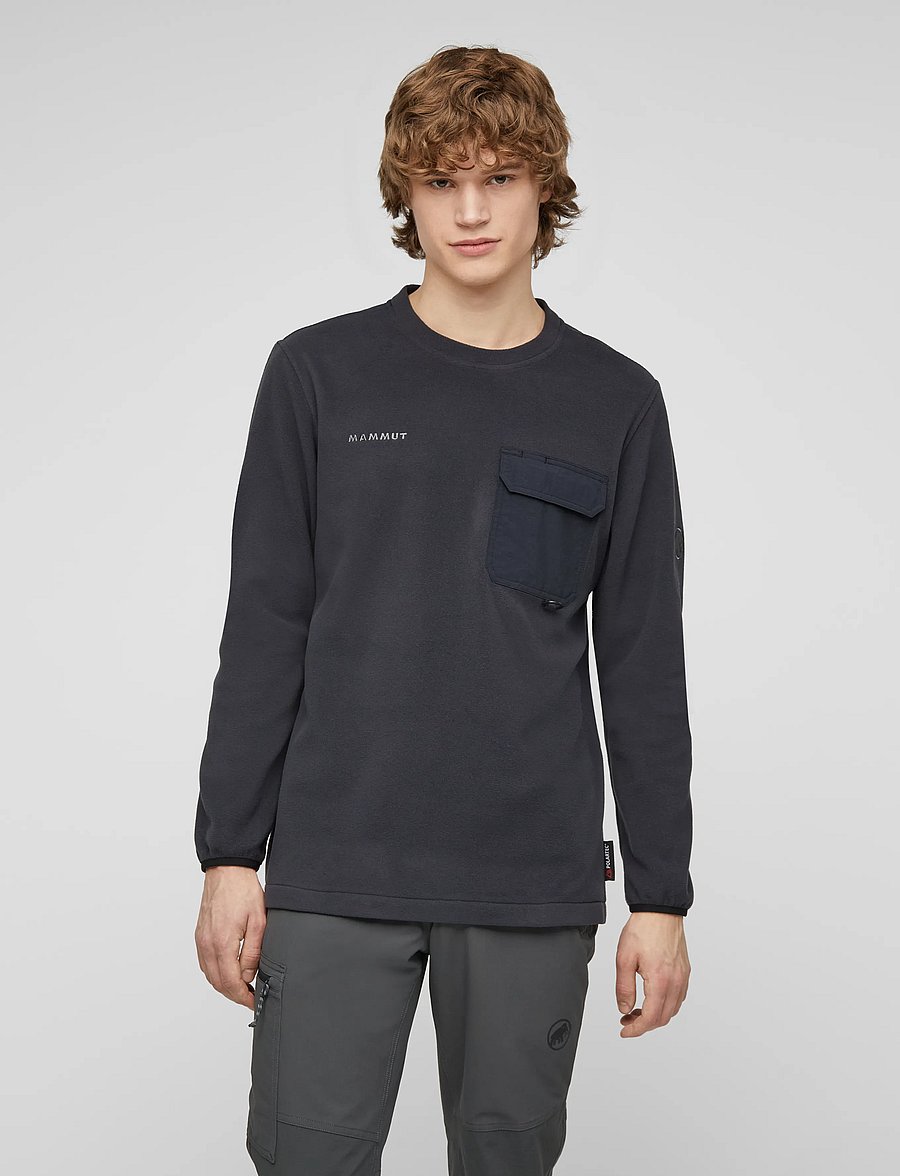 Mammut - Moonstone Light ML Hybrid Crew Neck - alussärgid - black - 0