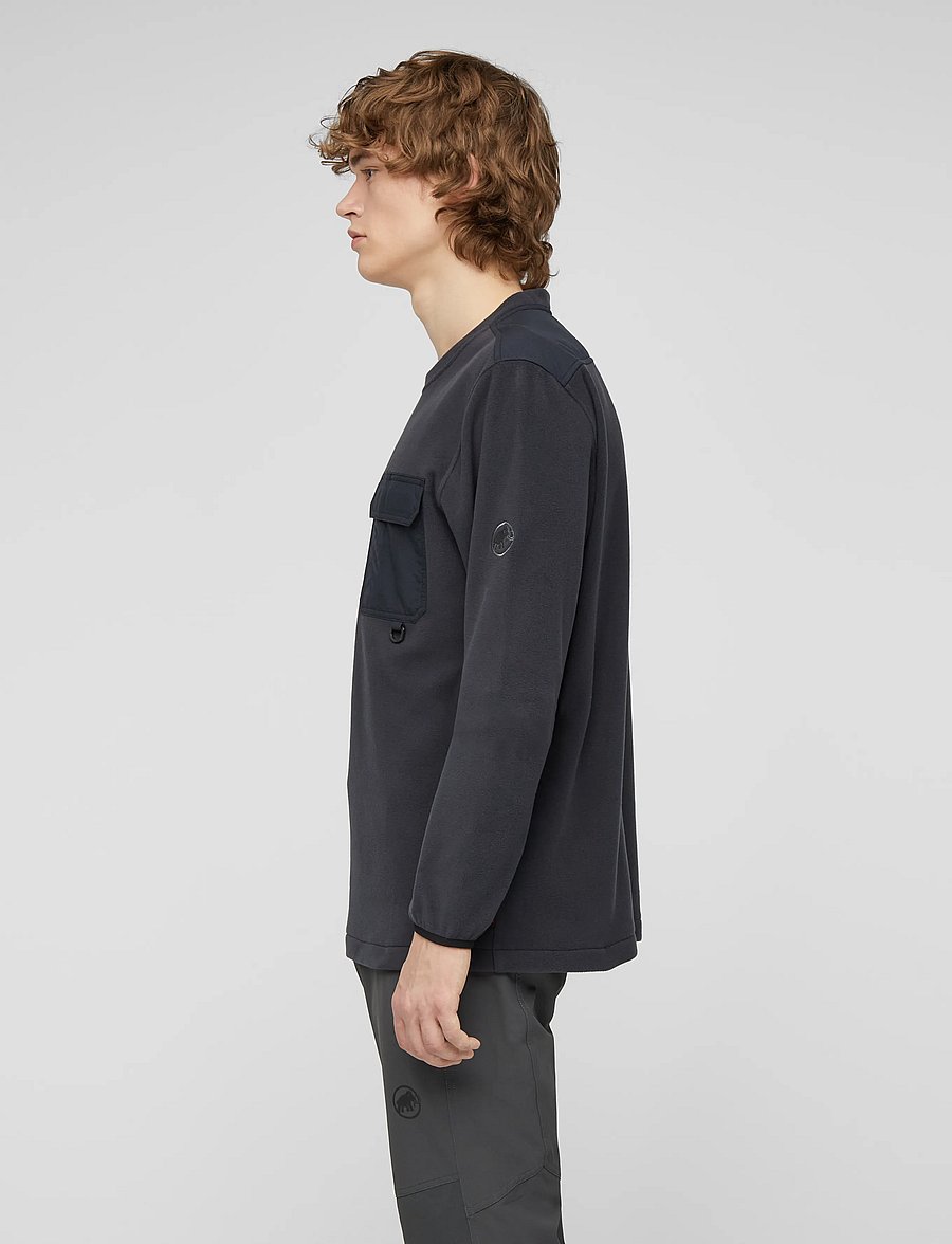 Mammut - Moonstone Light ML Hybrid Crew Neck - alussärgid - black - 3