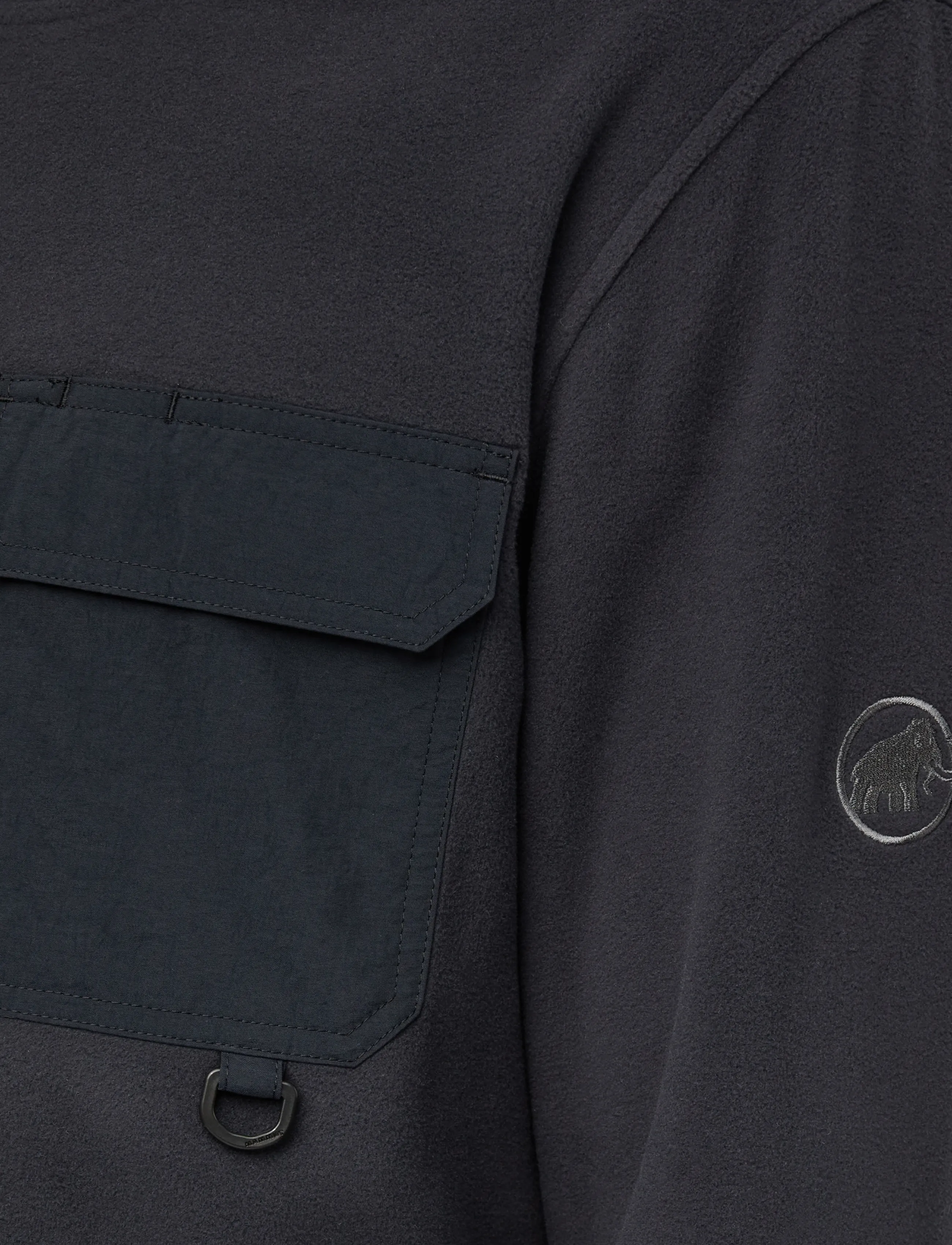 Mammut - Moonstone Light ML Hybrid Crew Neck - alussärgid - black - 4
