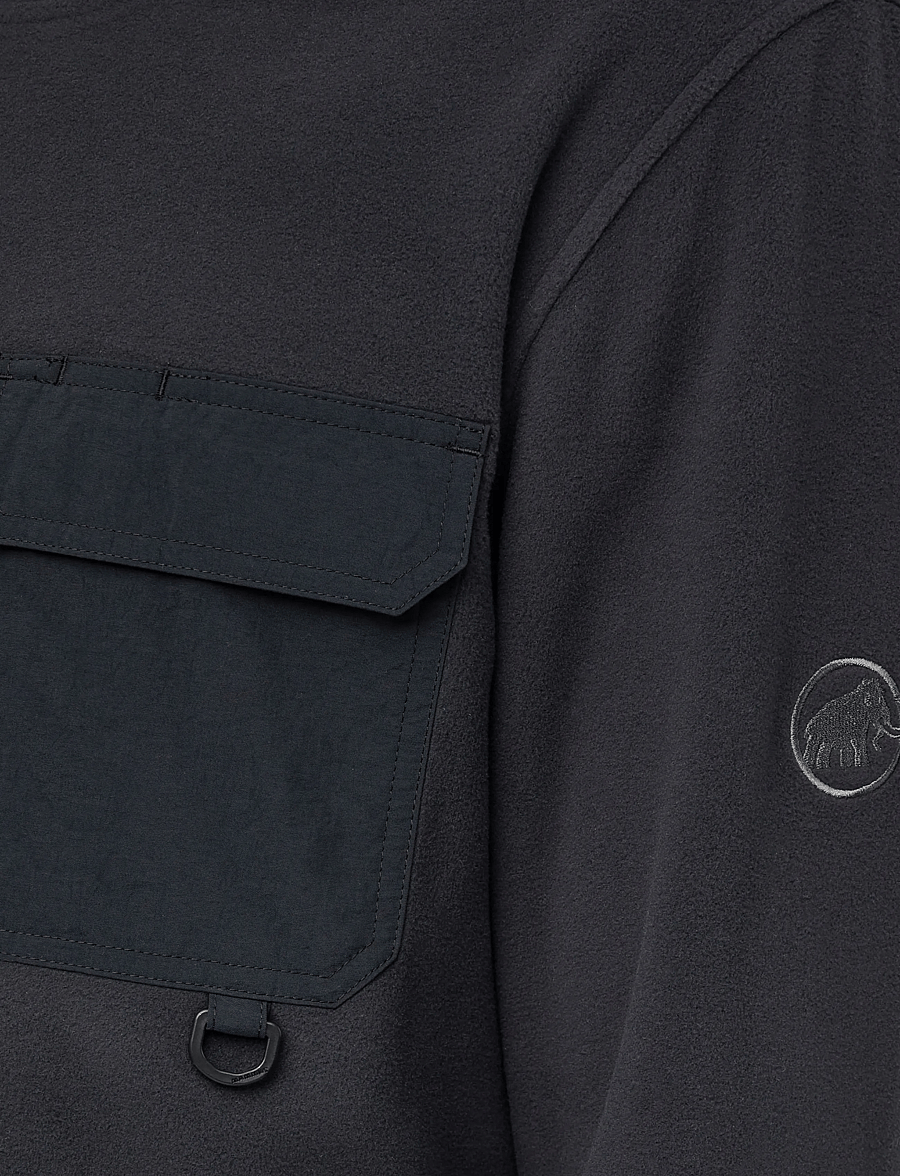 Mammut - Moonstone Light ML Hybrid Crew Neck - alussärgid - black - 4