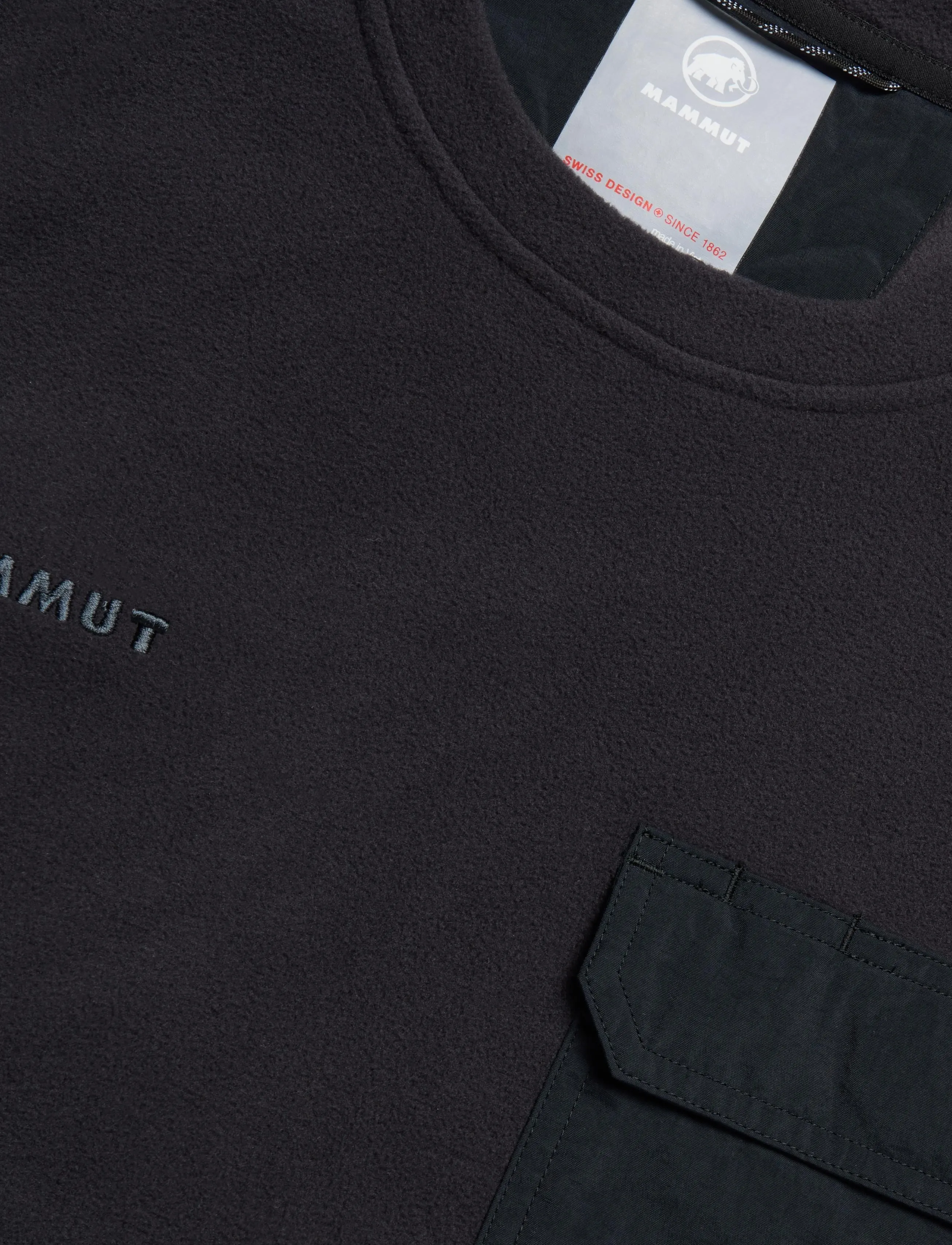 Mammut - Moonstone Light ML Hybrid Crew Neck - Överdelar - black - 5