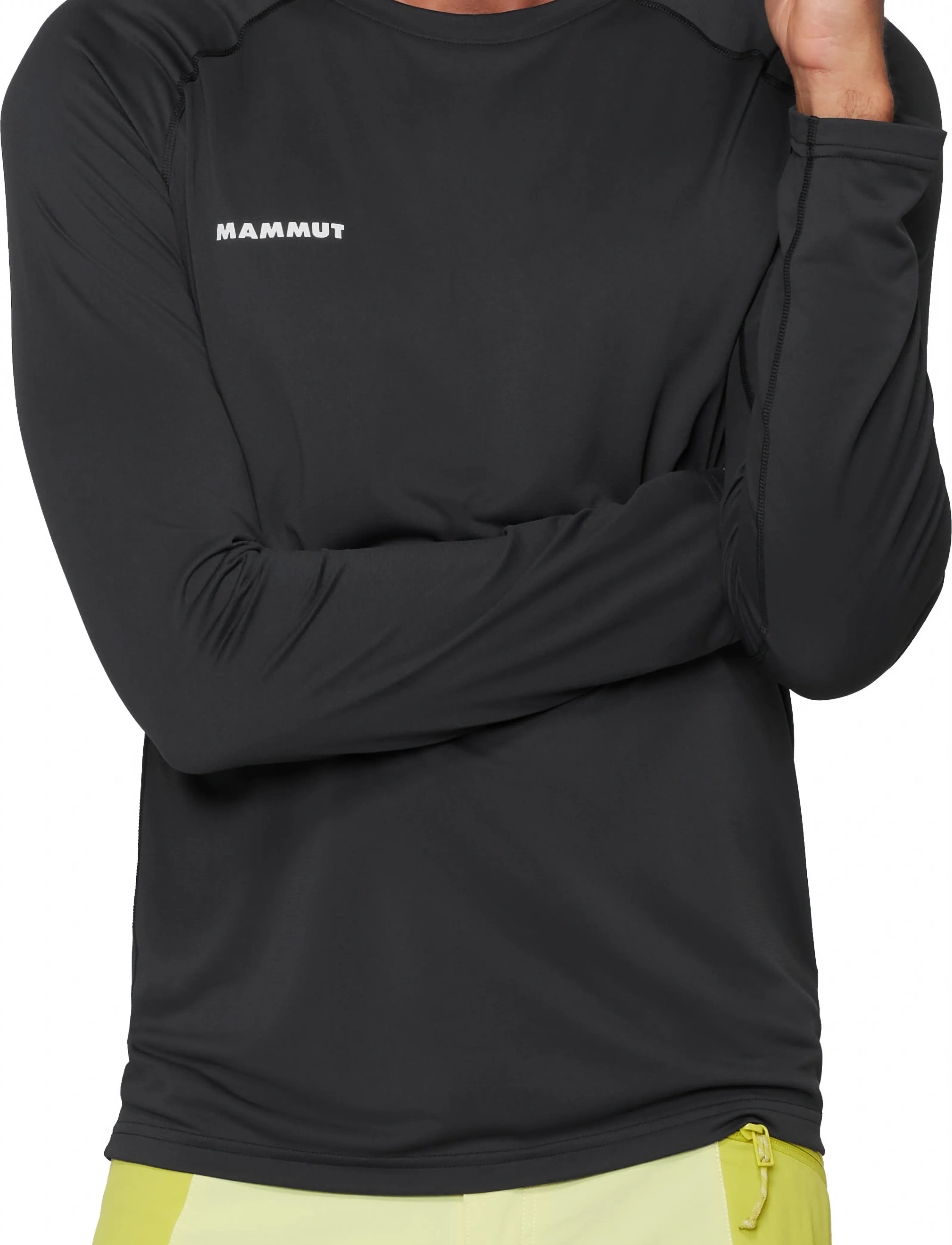 Mammut Ducan Fl Longsleeve Men, M, Sport Oberteile, Schwarz - Long Sleeved Männerswear