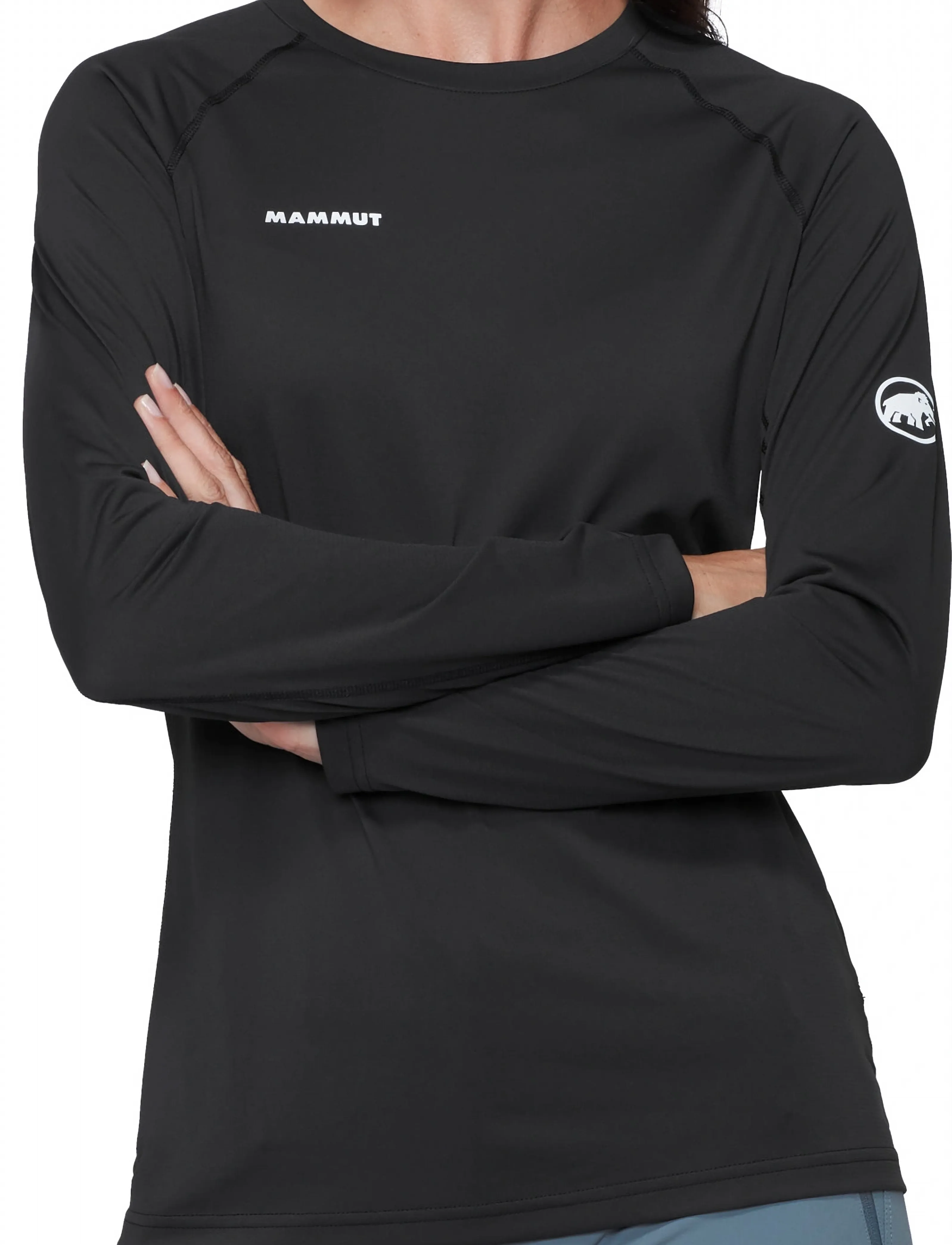 Mammut Ducan Fl Longsleeve Women, Kvinder, Teknisk Langærmet Top, Sort, Str: XS