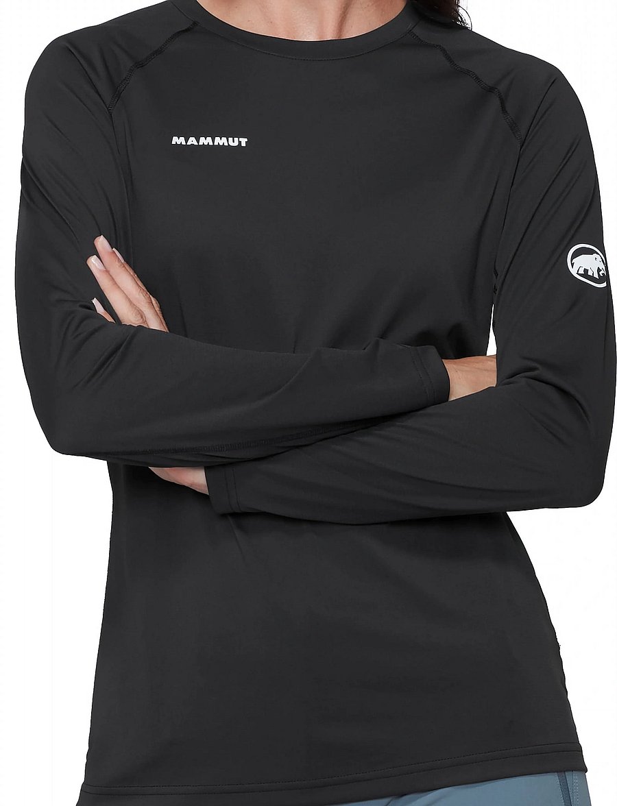 Mammut - Ducan FL Longsleeve Women - långärmade tröjor - black - 0
