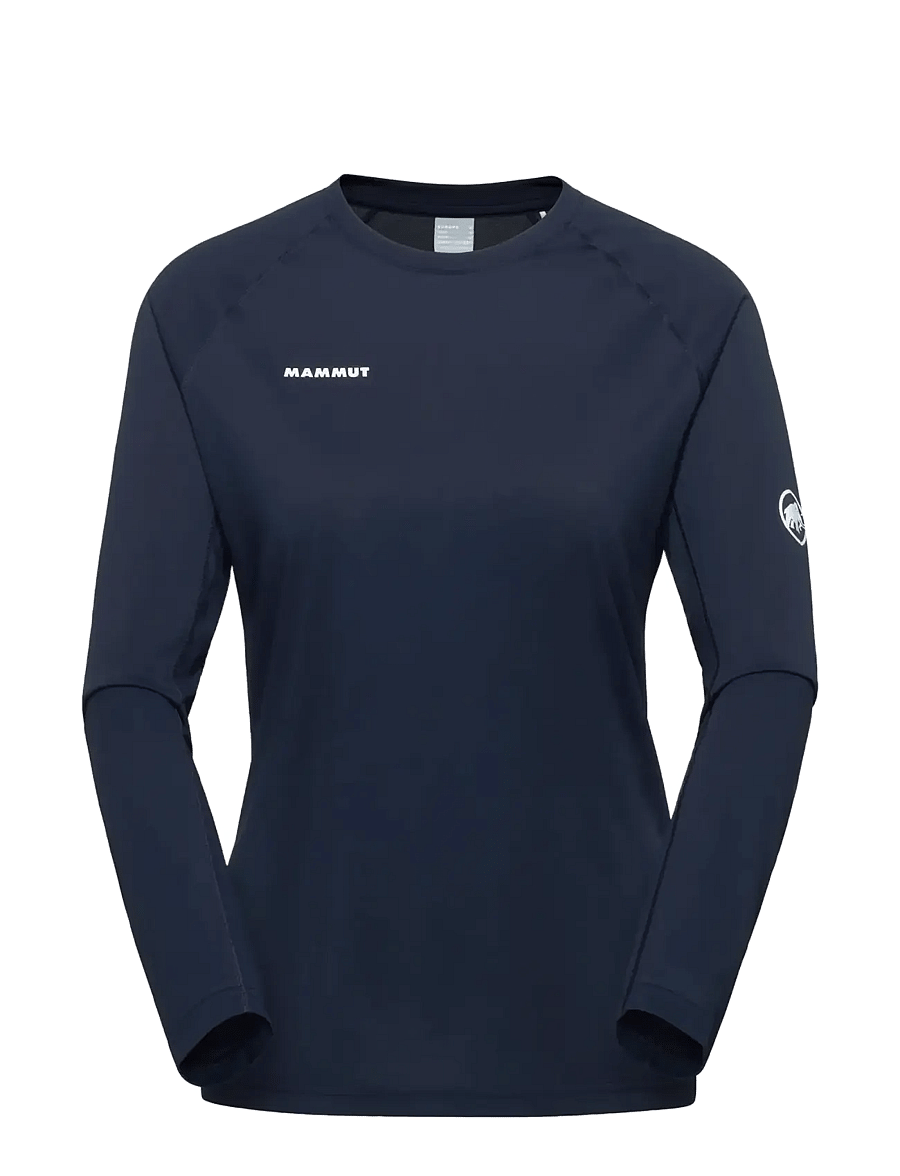 Mammut - Ducan FL Longsleeve Women - långärmade tröjor - marine - 1