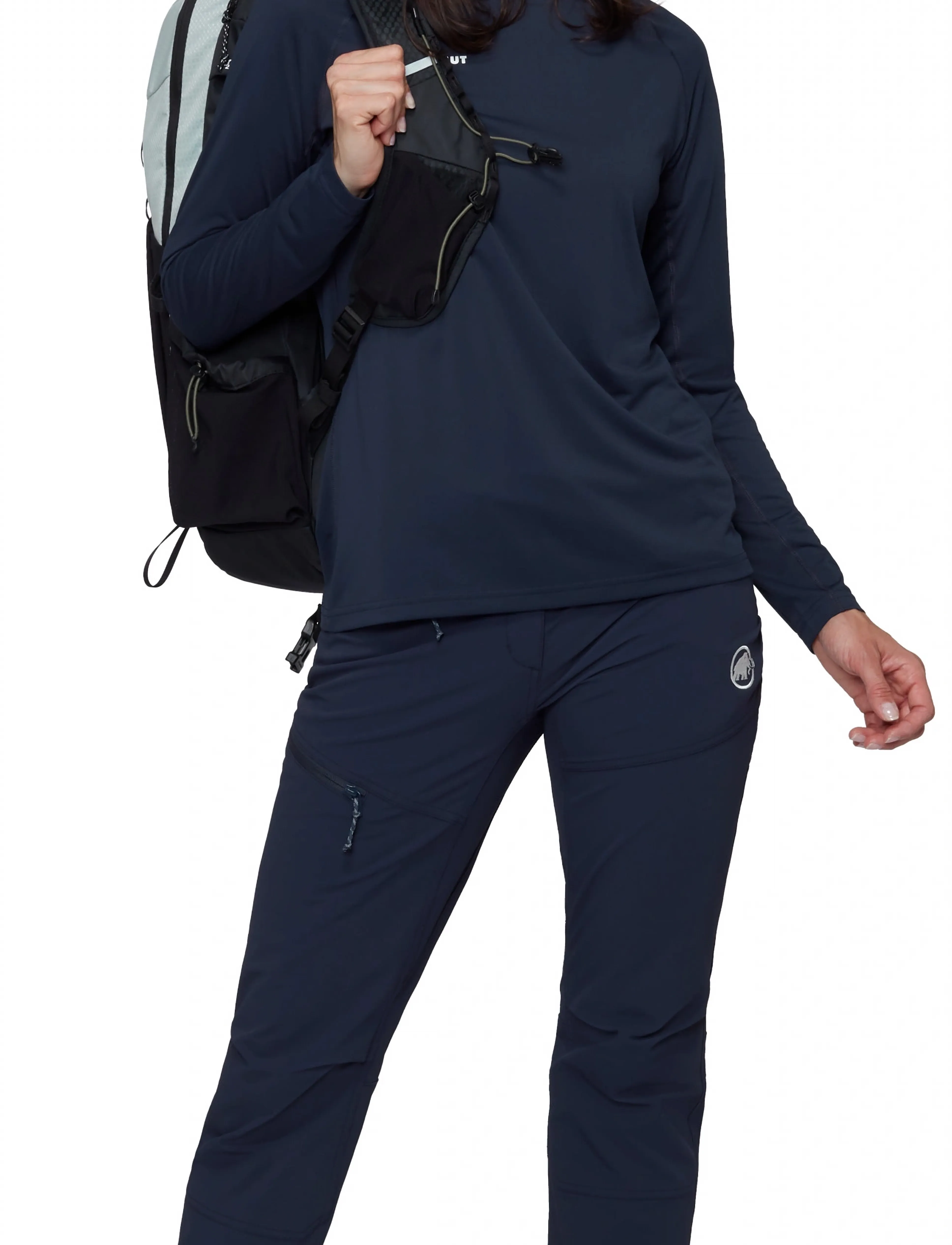 Mammut - Ducan FL Longsleeve Women - longsleeved tops - marine - 4