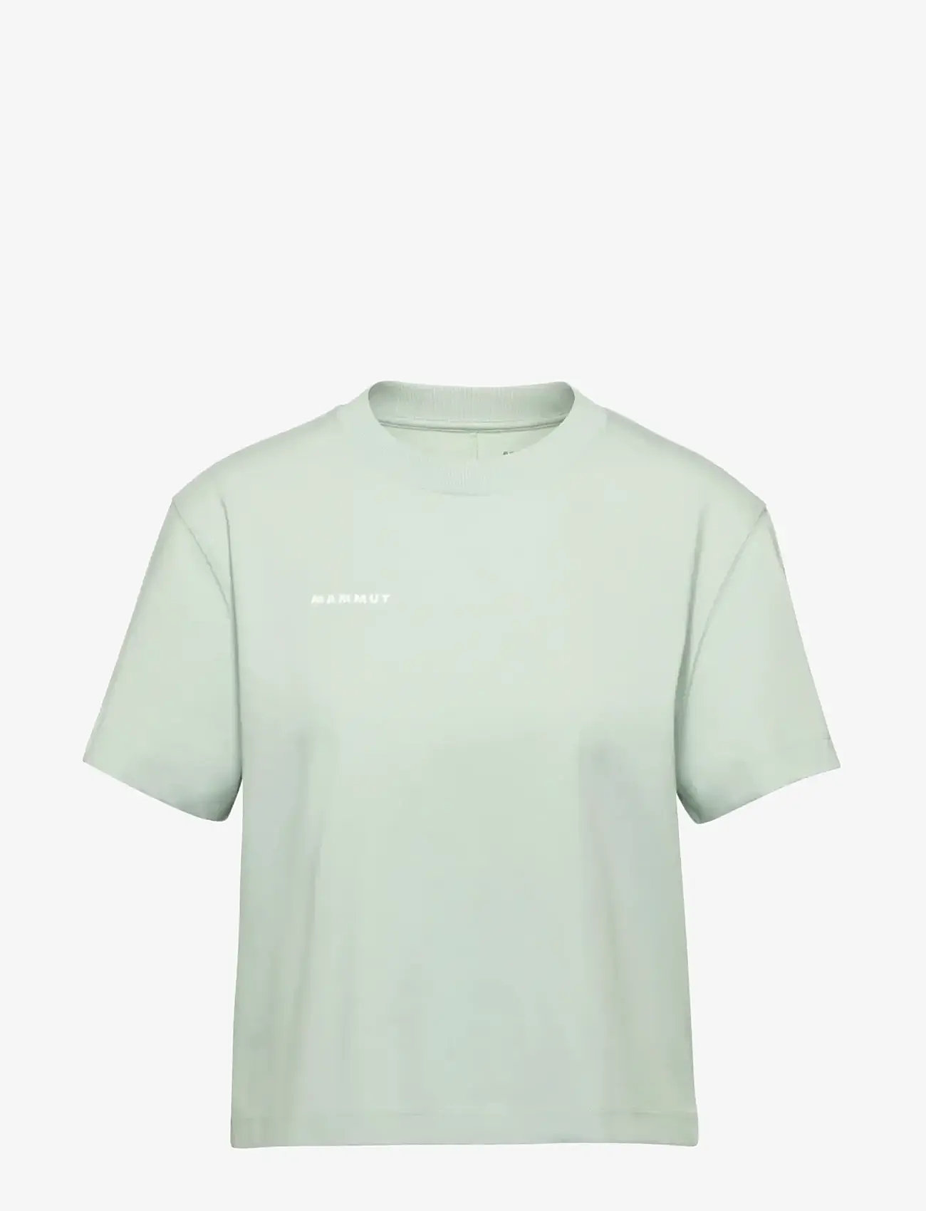 Mammut - Mammut Base Cropped T-Shirt Women Mini Logo - crop-tops - silver sage - 1