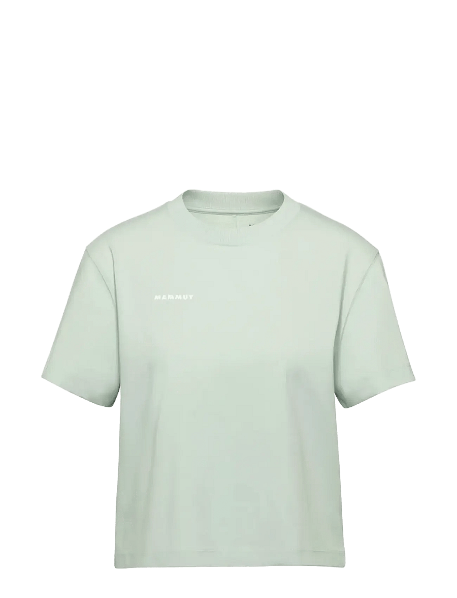 Mammut - Mammut Base Cropped T-Shirt Women Mini Logo - t-shirts - silver sage - 1