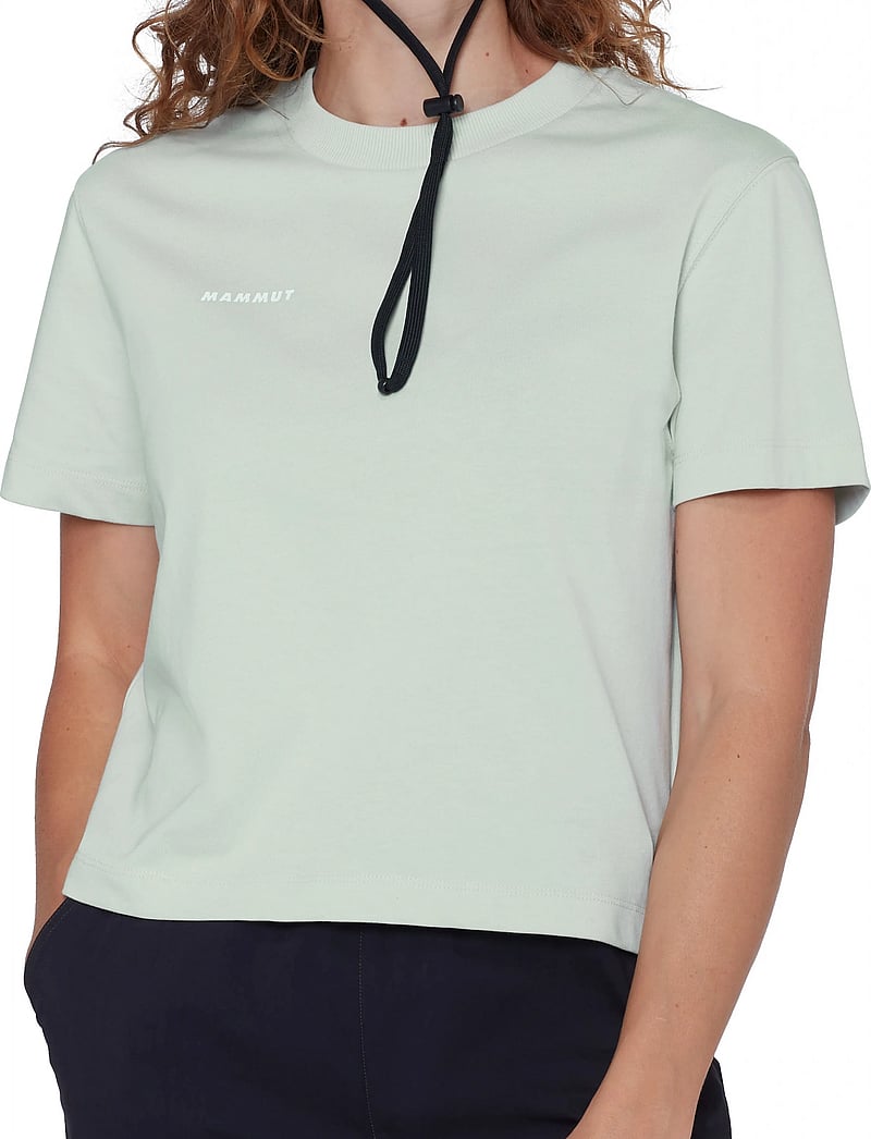 Mammut - Mammut Base Cropped T-Shirt Women Mini Logo - crop-tops - silver sage - 0