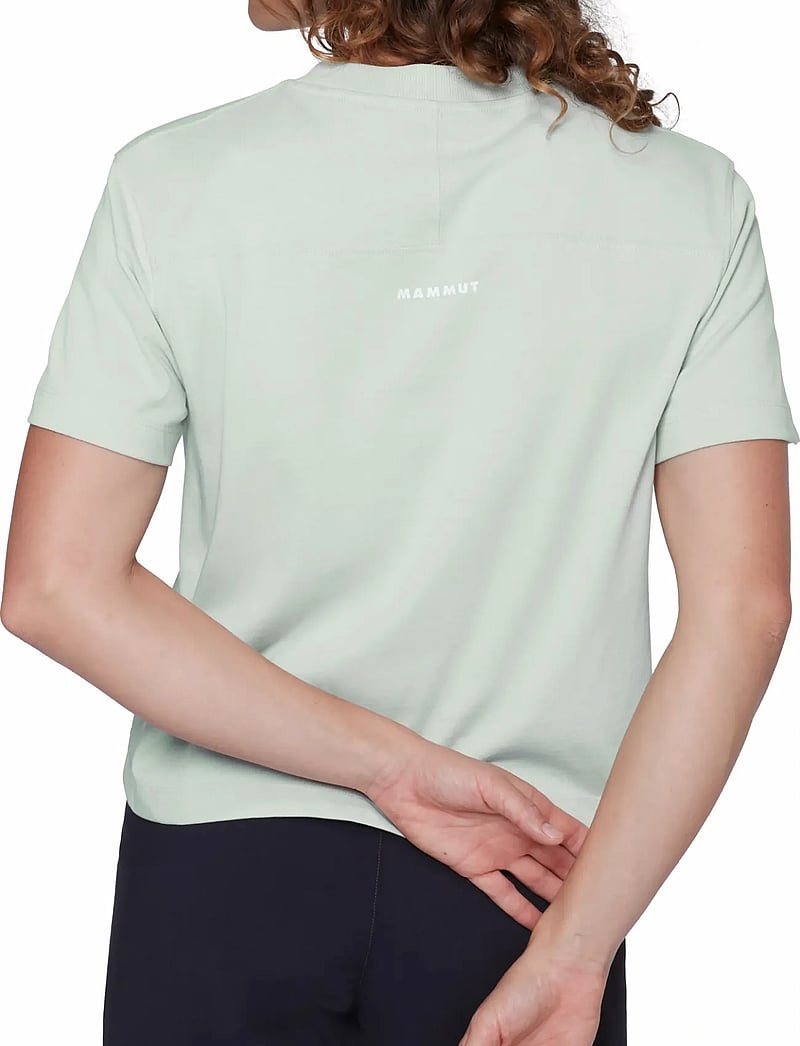 Mammut - Mammut Base Cropped T-Shirt Women Mini Logo - crop-tops - silver sage - 3