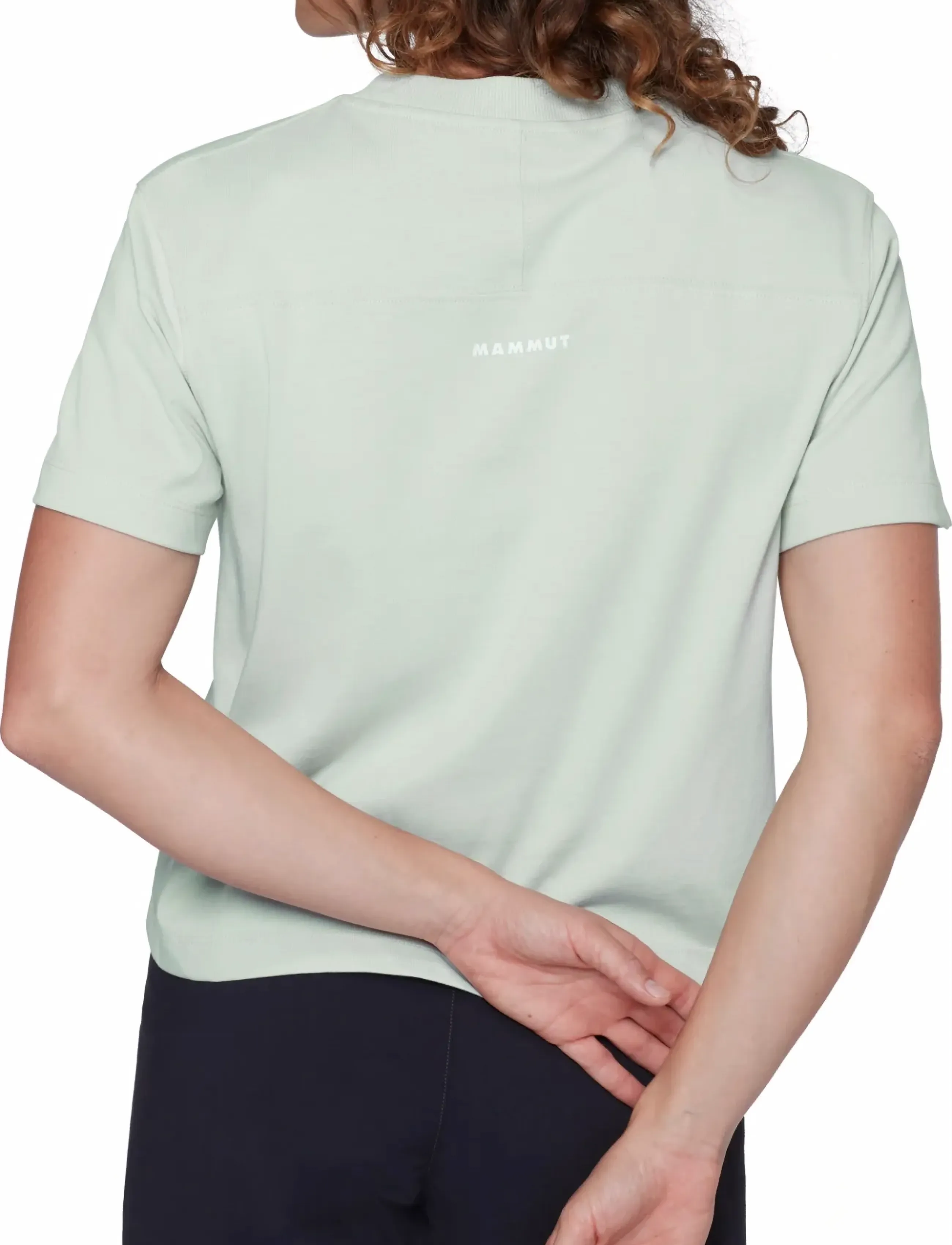 Mammut - Mammut Base Cropped T-Shirt Women Mini Logo - t-shirts - silver sage - 3