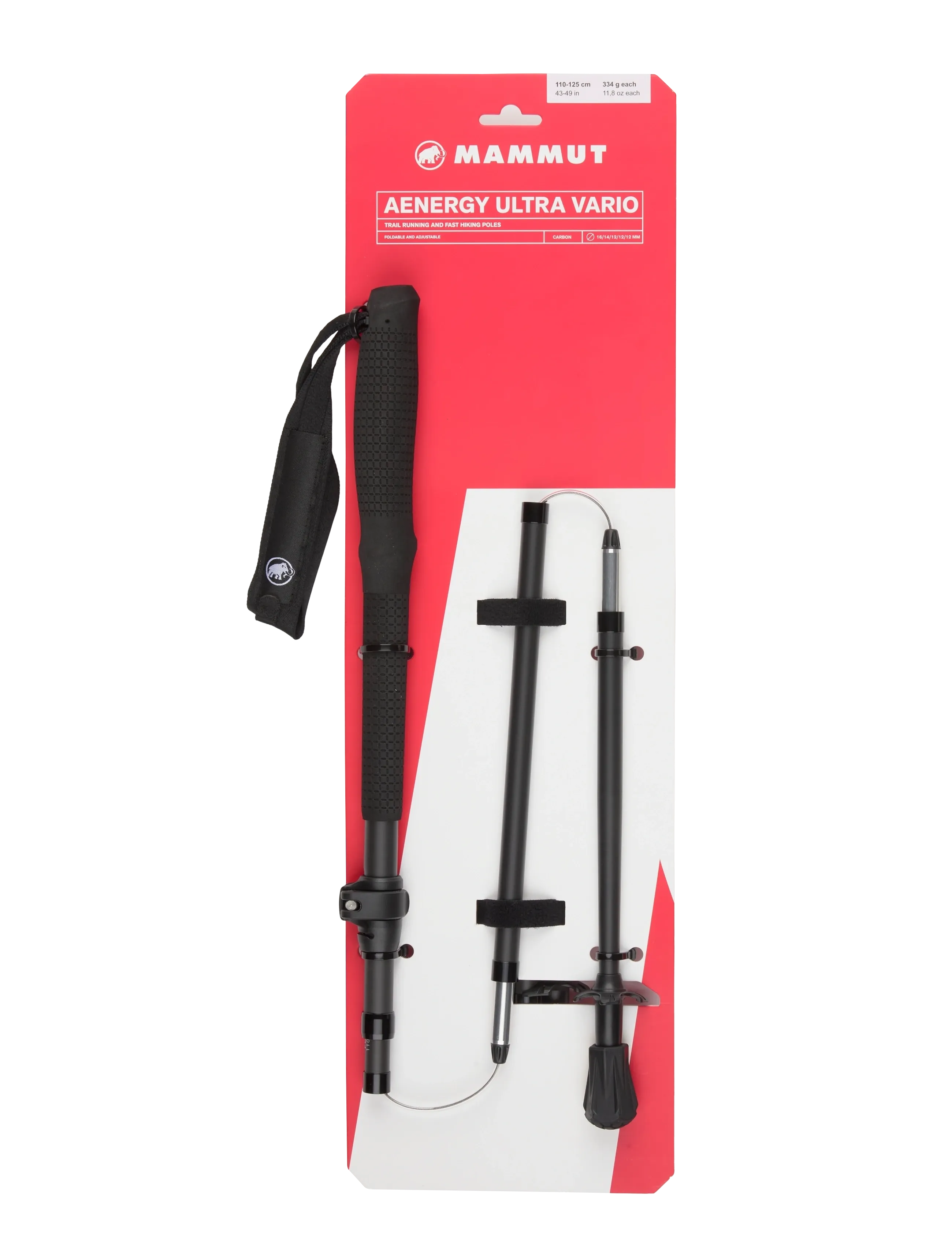 Mammut Aenergy Ultra Vario Carbon Poles - Mammut - BLACK / black
