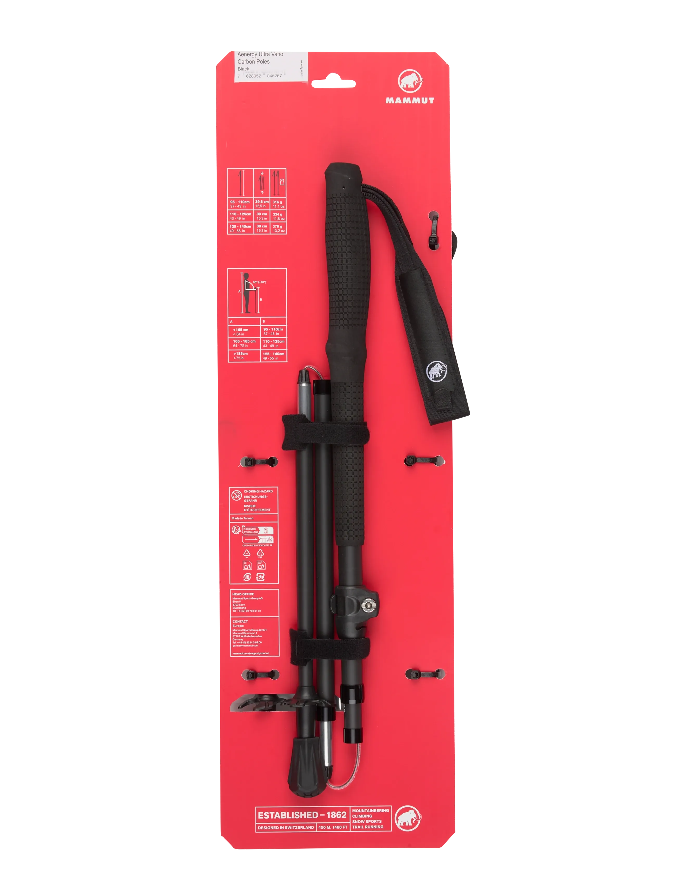 Mammut - Aenergy Ultra Vario Carbon Poles - black - 1