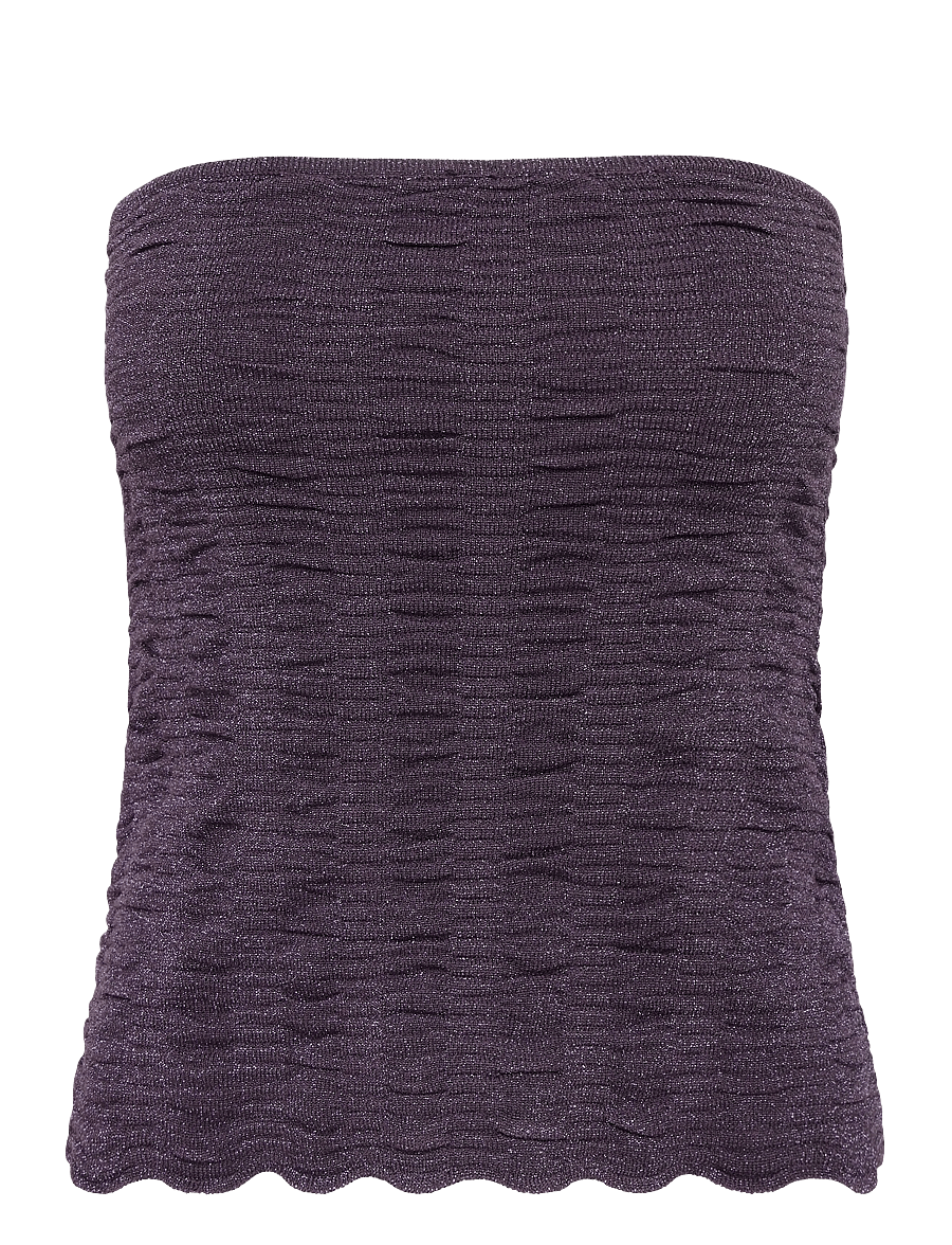 Mango Teen - Metallic bandeau top - Ærmeløs undertrøje - medium purple - 1