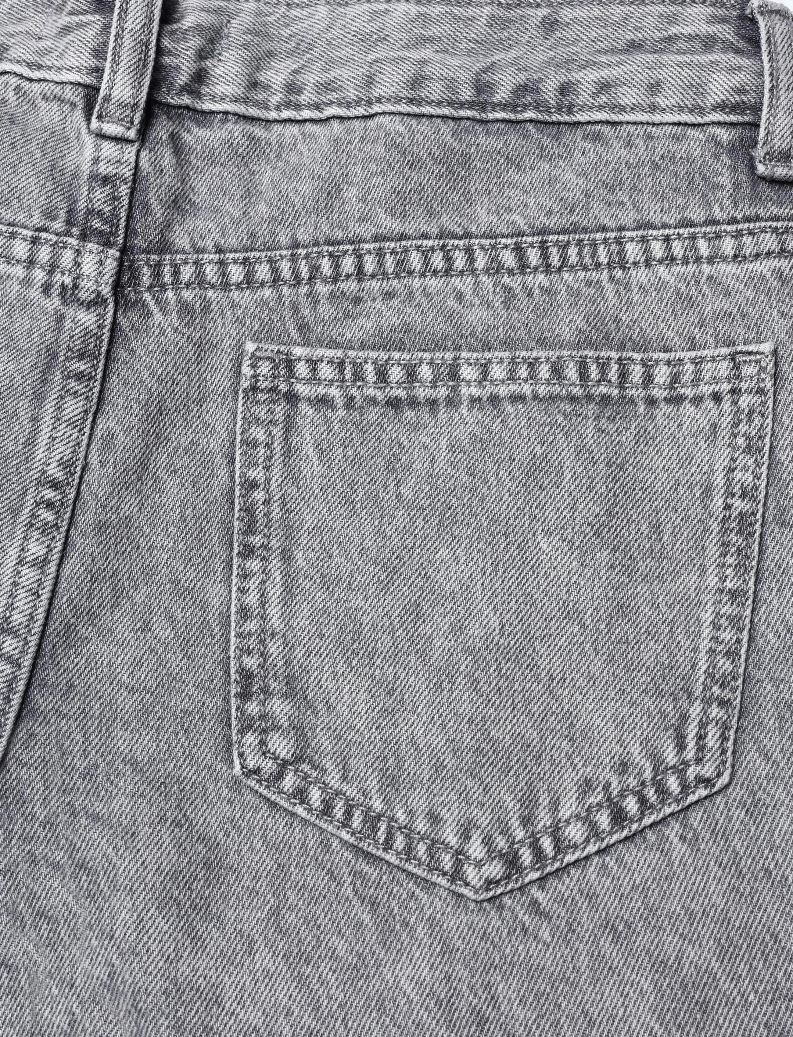 Mango Teen - Wide-leg jeans with studded seams - brede jeans - open grey - 3