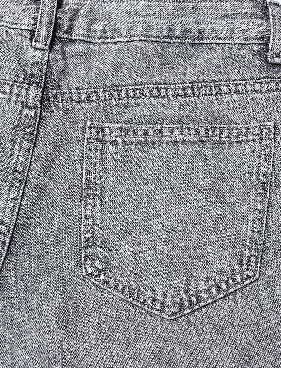 Mango Teen - Wide-leg jeans with studded seams - brede jeans - open grey - 3