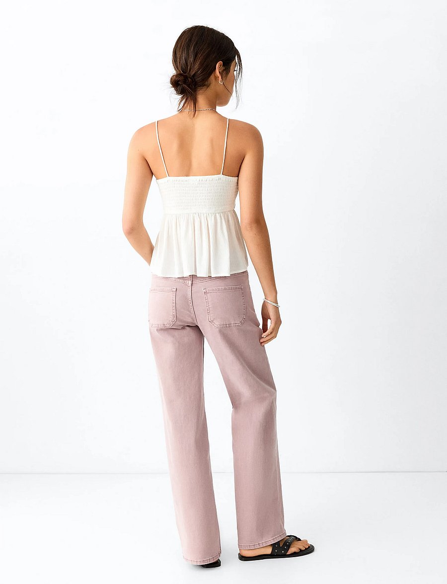 Mango Teen - Regular waist studded jeans - vardagsstil - pink - 3