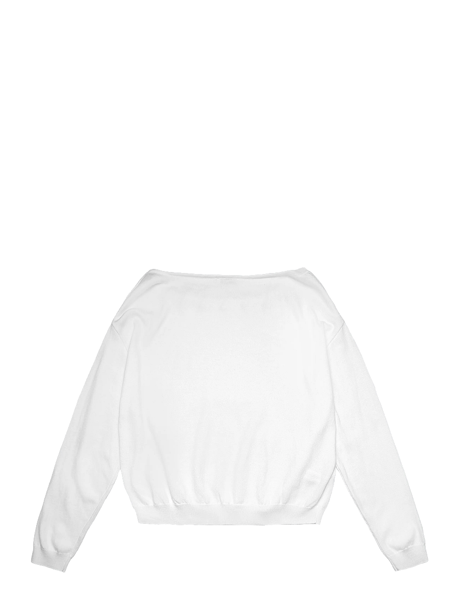 Mango Teen - Knitted jumper with neck detail - trøjer - white - 2