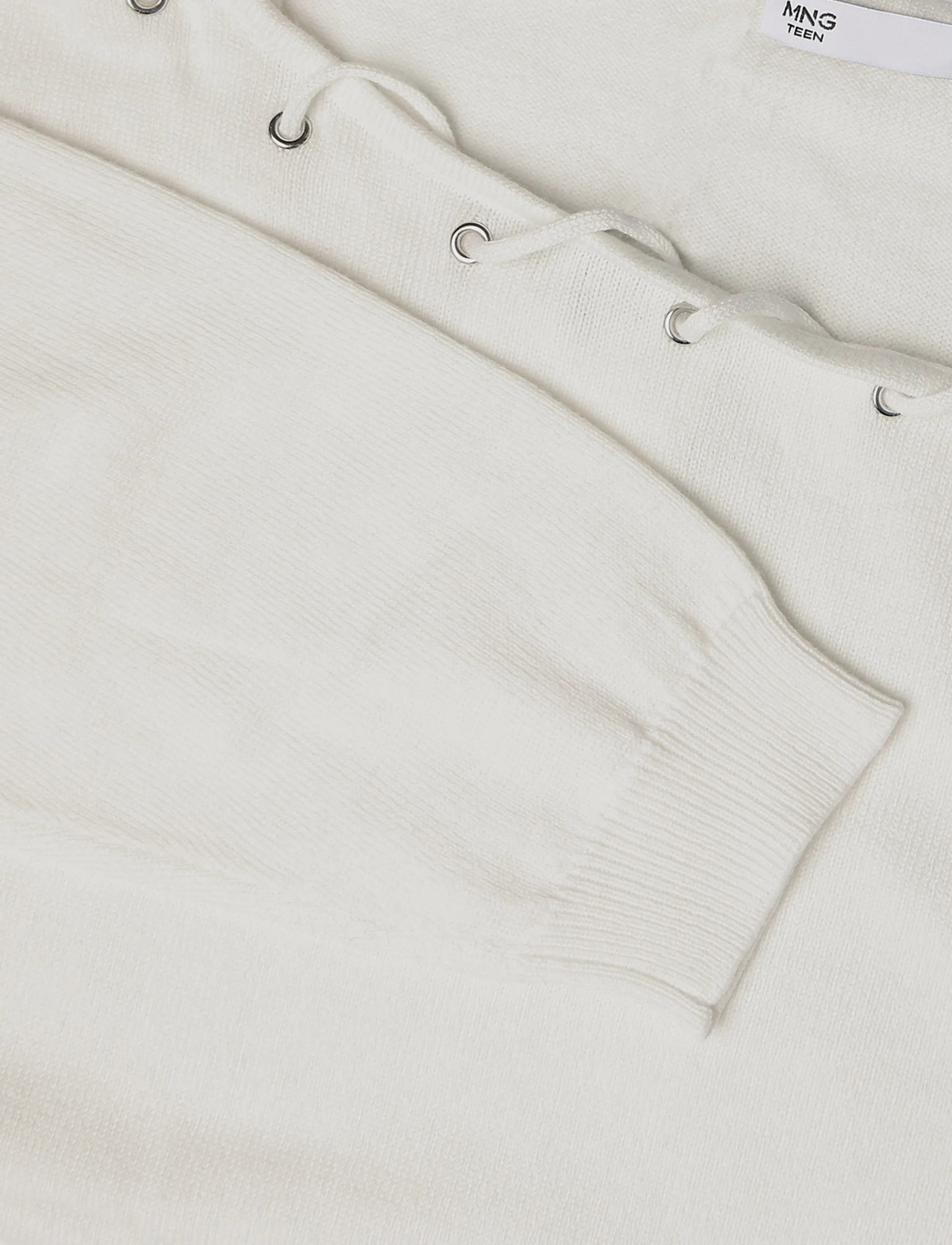 Mango Teen - Knitted jumper with neck detail - trøjer - white - 4