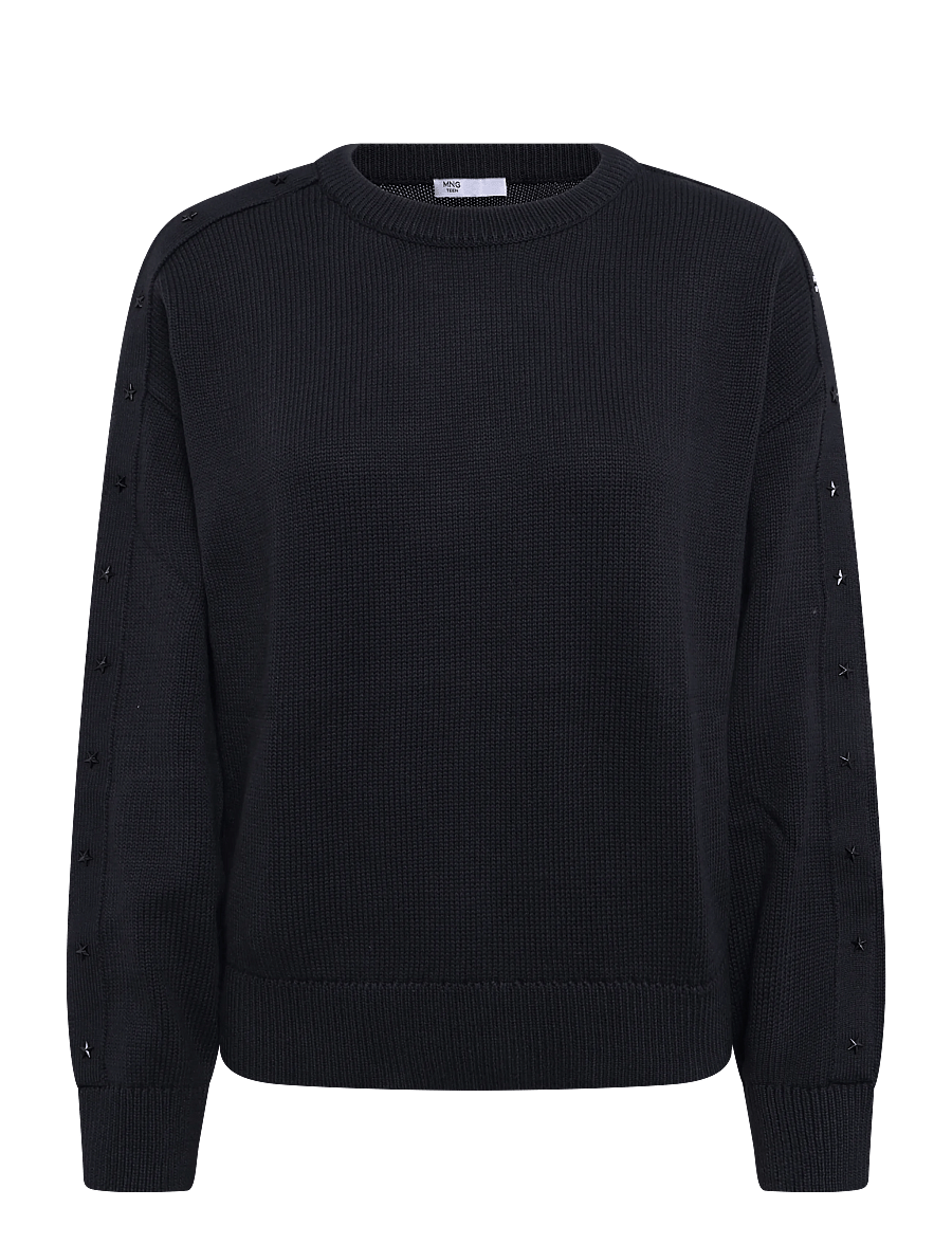 Mango Teen - Oversized star-studded jumper - trøjer - charcoal - 0