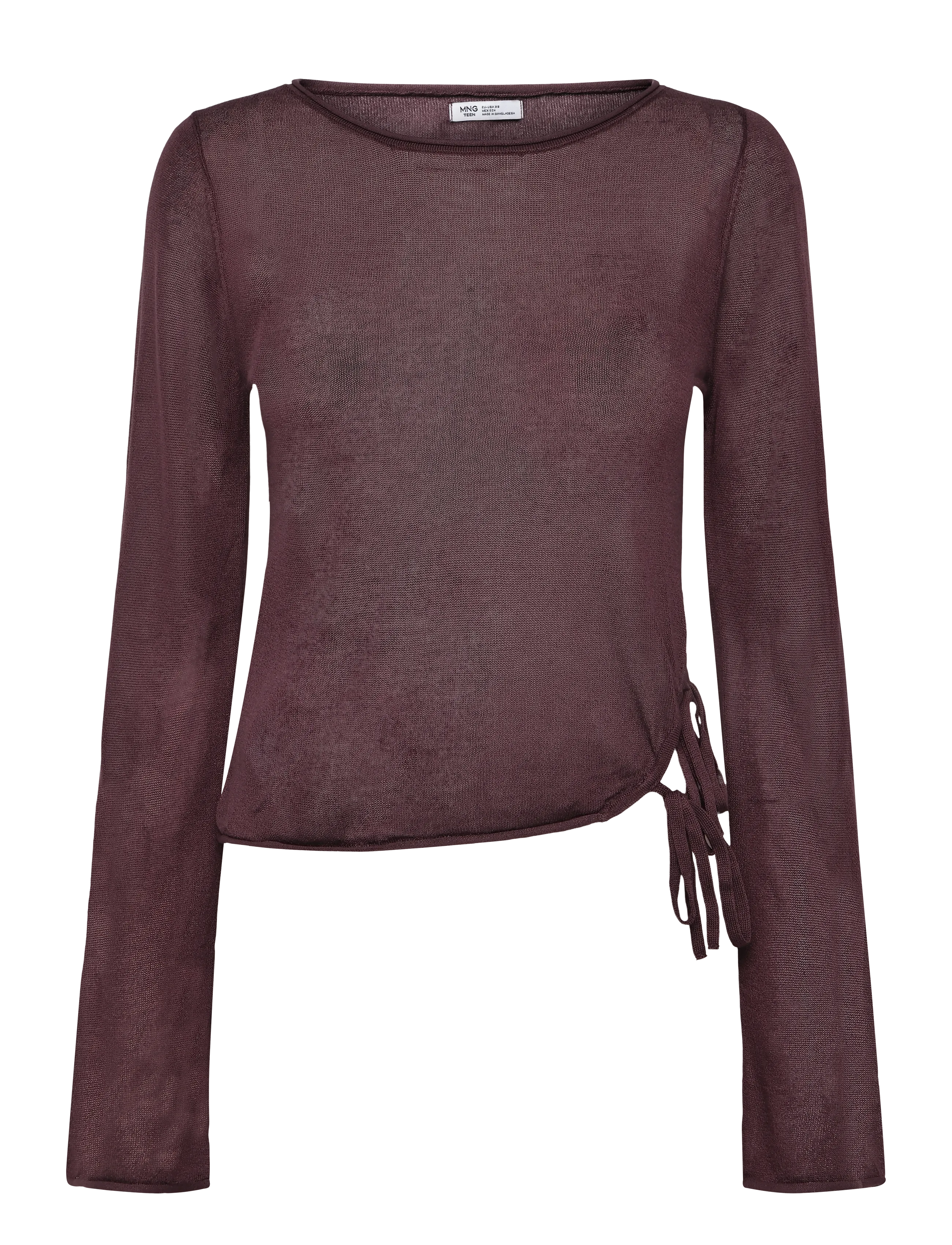 Mango Teen - Knit jumper with opening detail - bluser & tunikaer - dark red - 1
