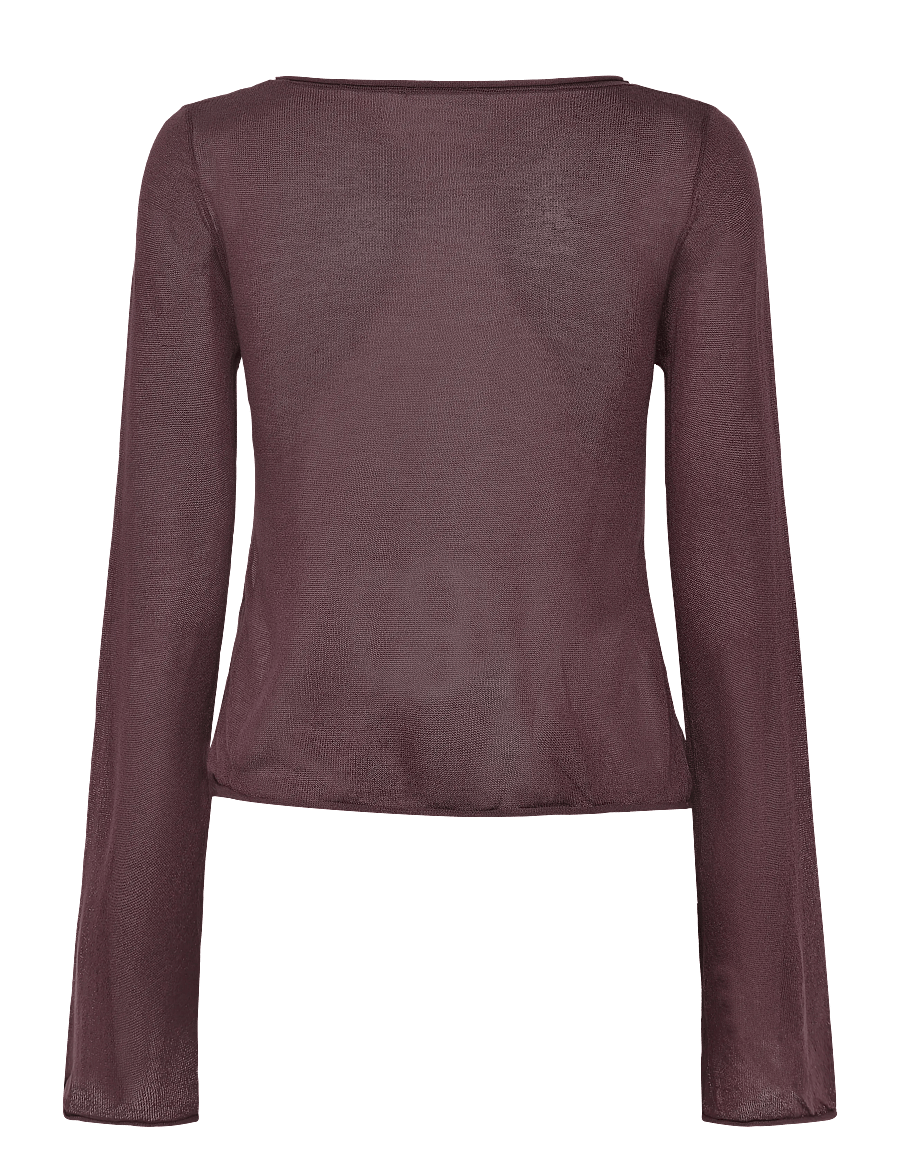 Mango Teen - Knit jumper with opening detail - bluser & tunikaer - dark red - 2
