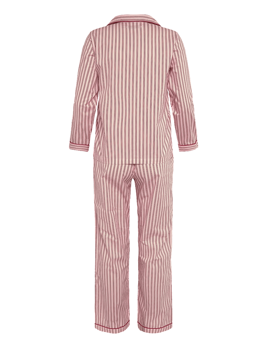 Mango Teen - Striped pyjama set - pyjamassæt - pink - 2