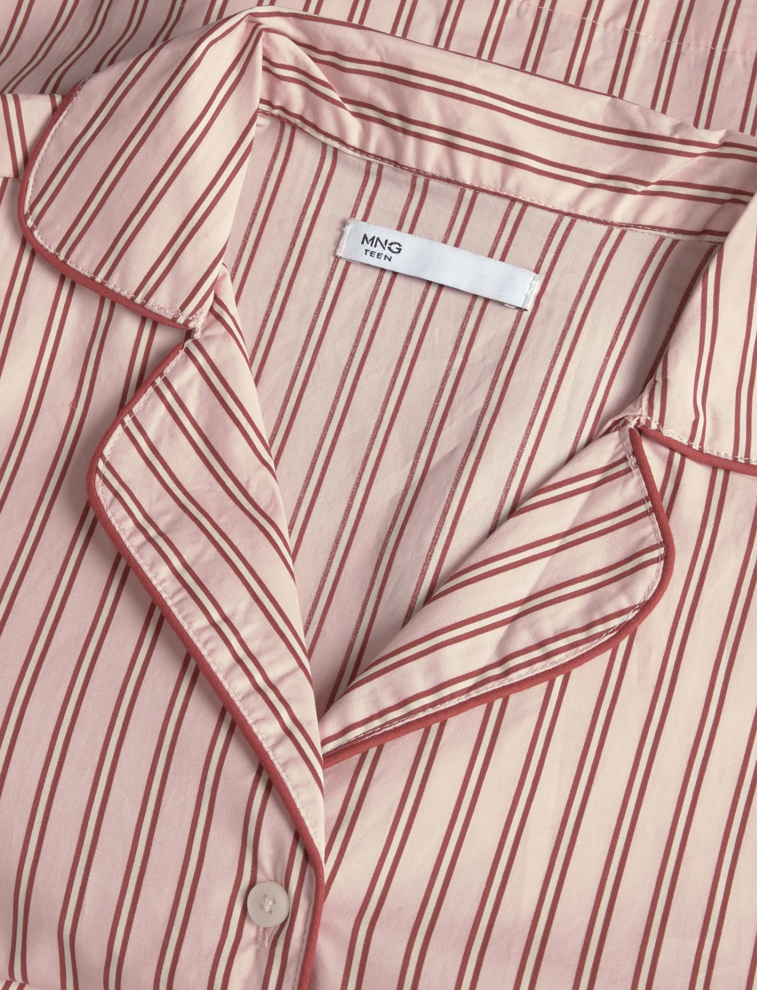 Mango Teen - Striped pyjama set - pyjamassæt - pink - 5