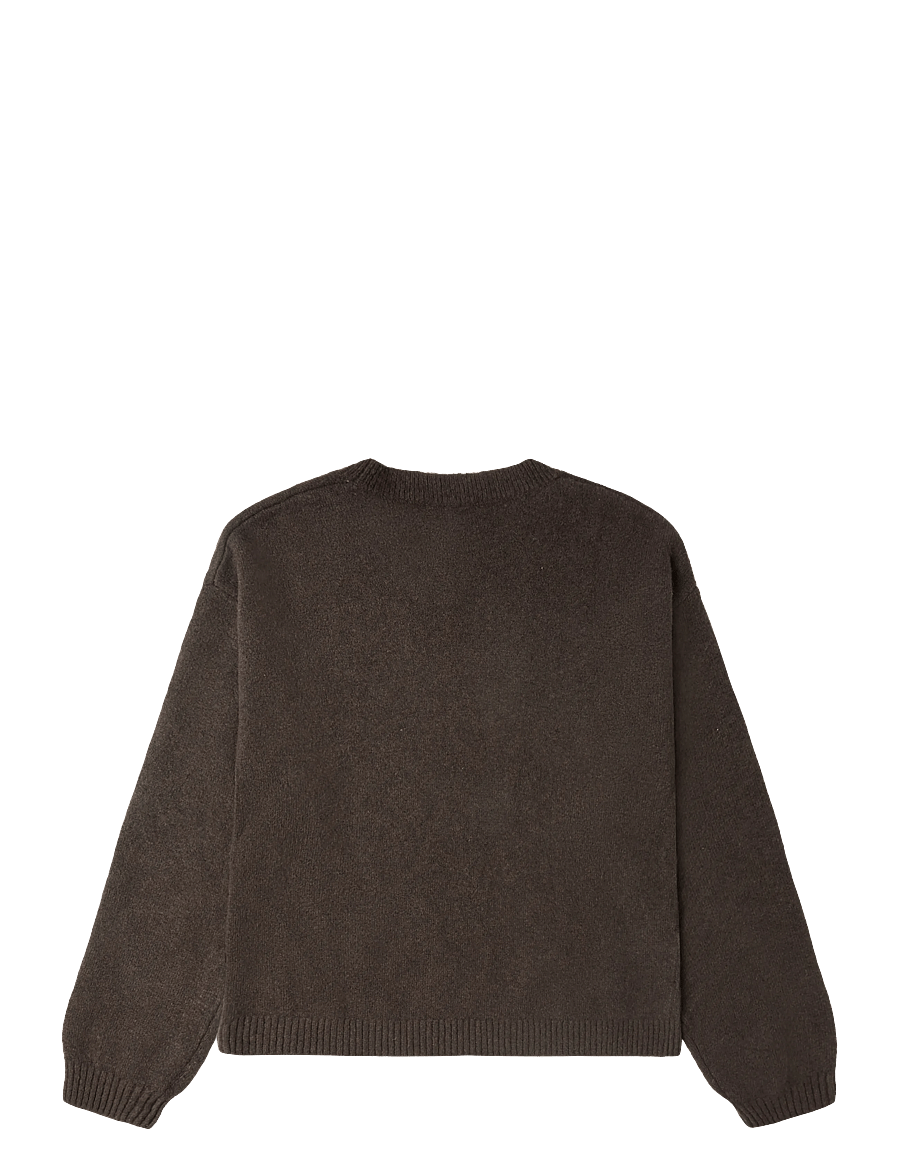 Mango Teen - Ribbed neck sweater - trøjer - brown - 2