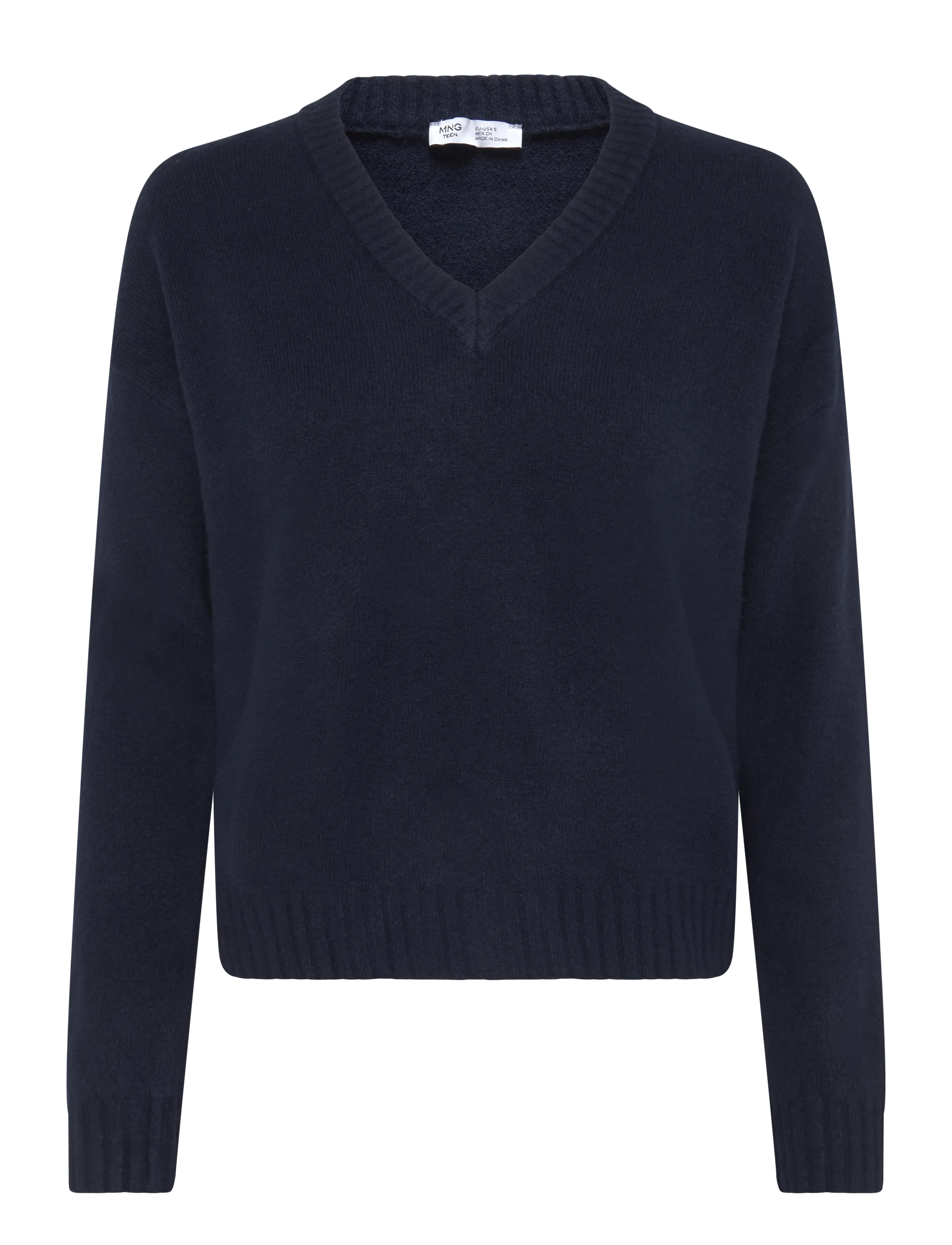 Mango Teen - V-neck sweater - trøjer - navy - 1