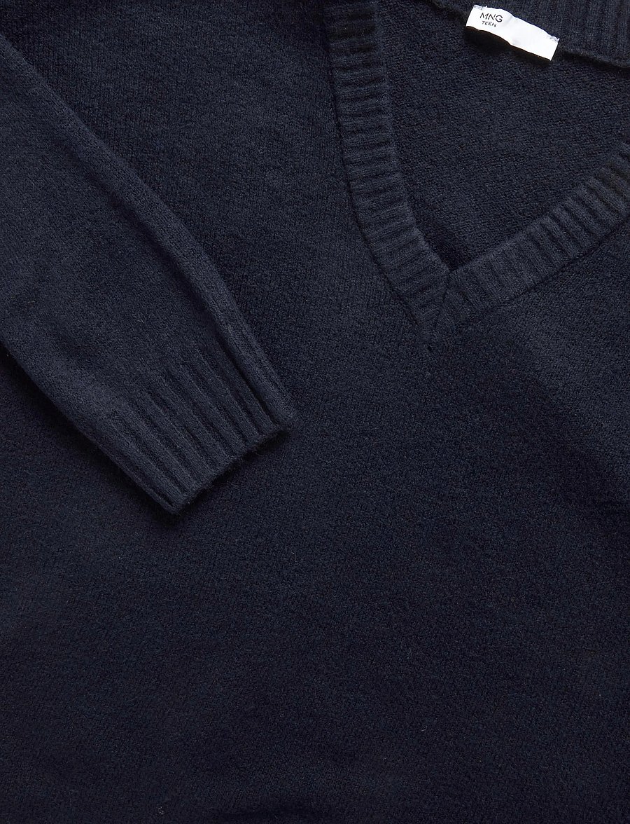 Mango Teen - V-neck sweater - trøjer - navy - 4