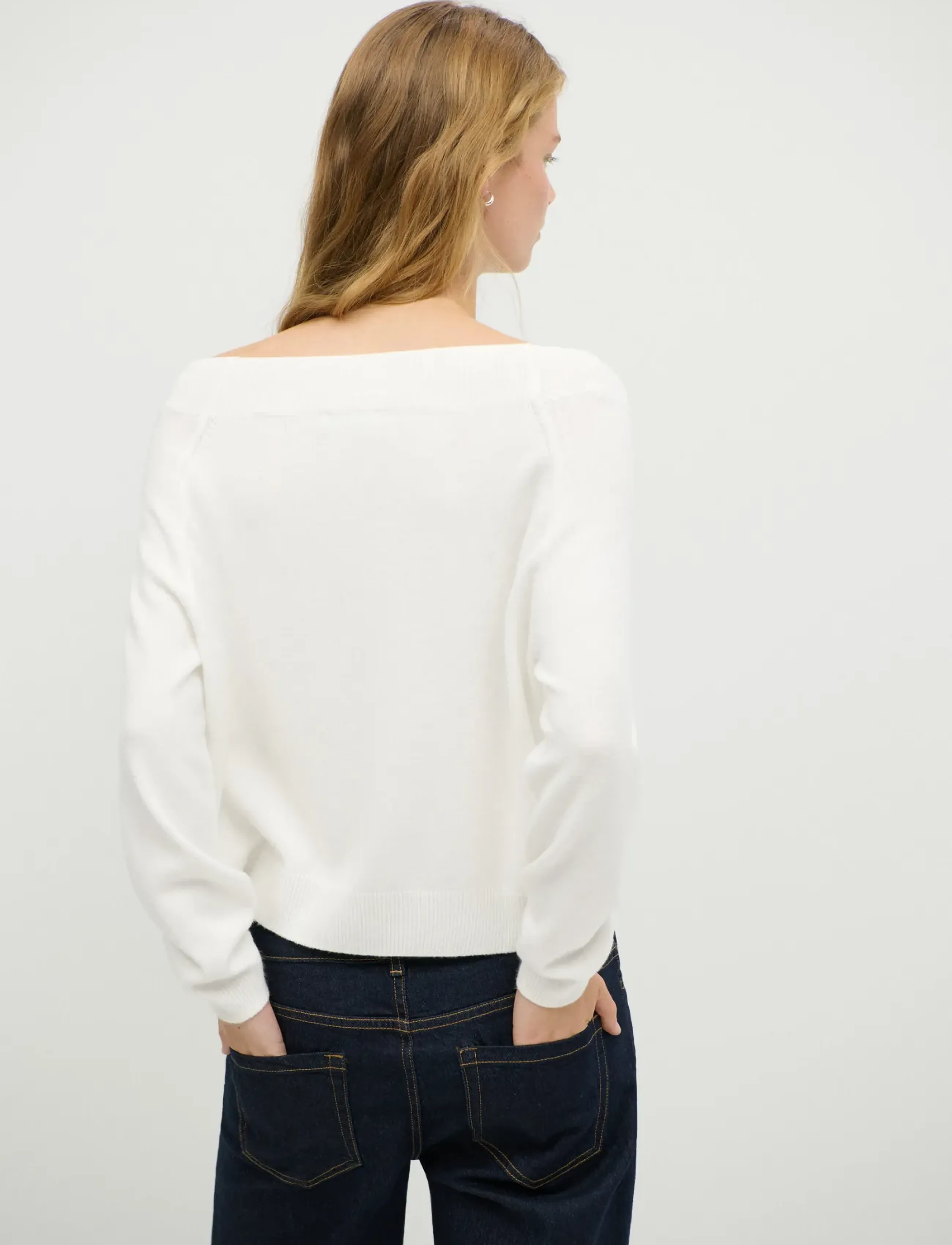 Mango Teen - Boat neck sweater - natural white - 3