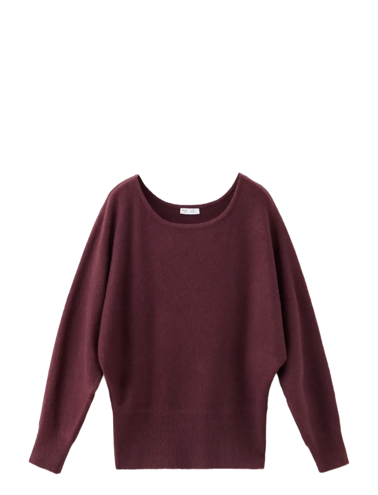 Mango Teen Batwing-sleeve jersey - Tøj - DARK RED / burgundy