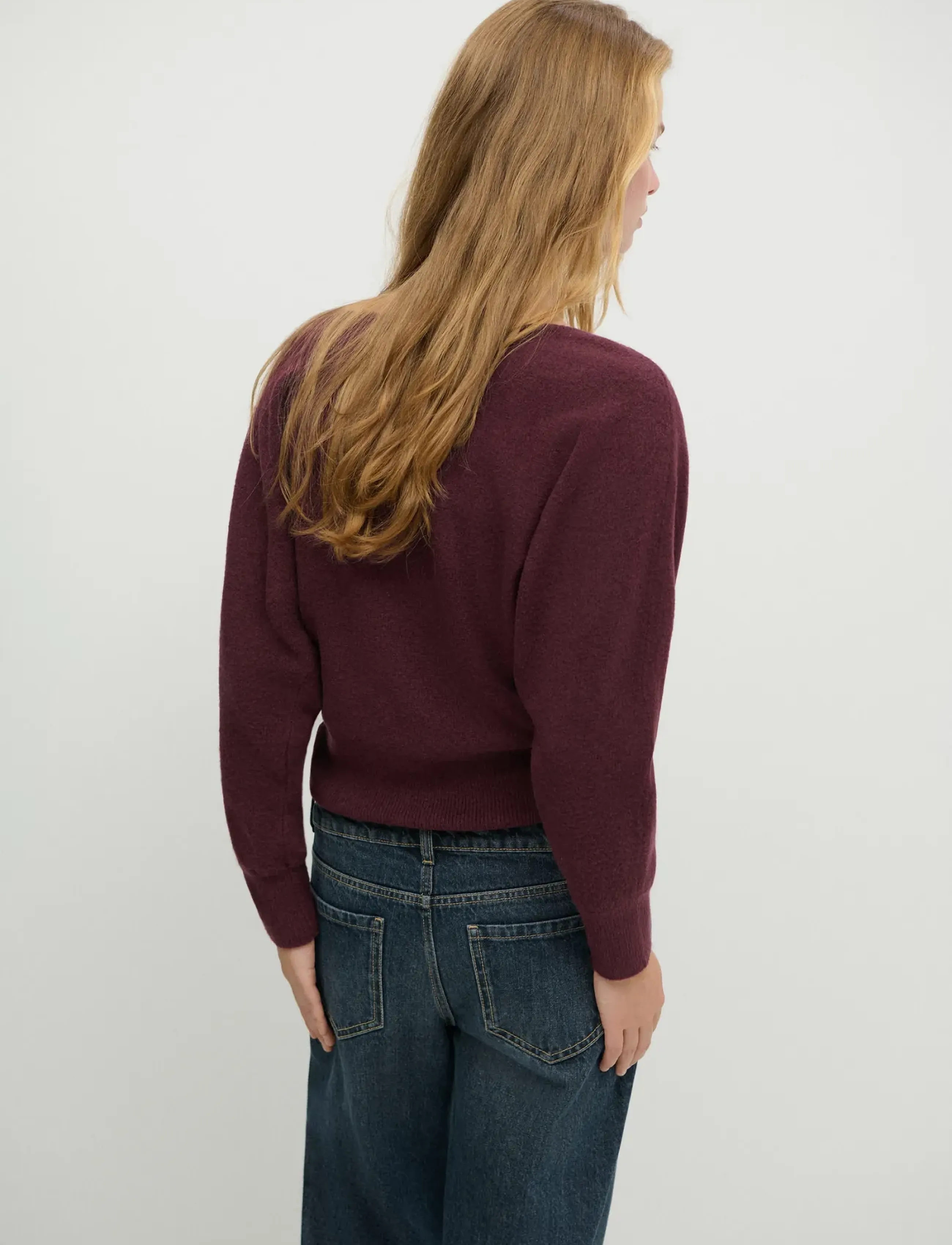 Mango Teen - Batwing-sleeve jersey - dark red - 2