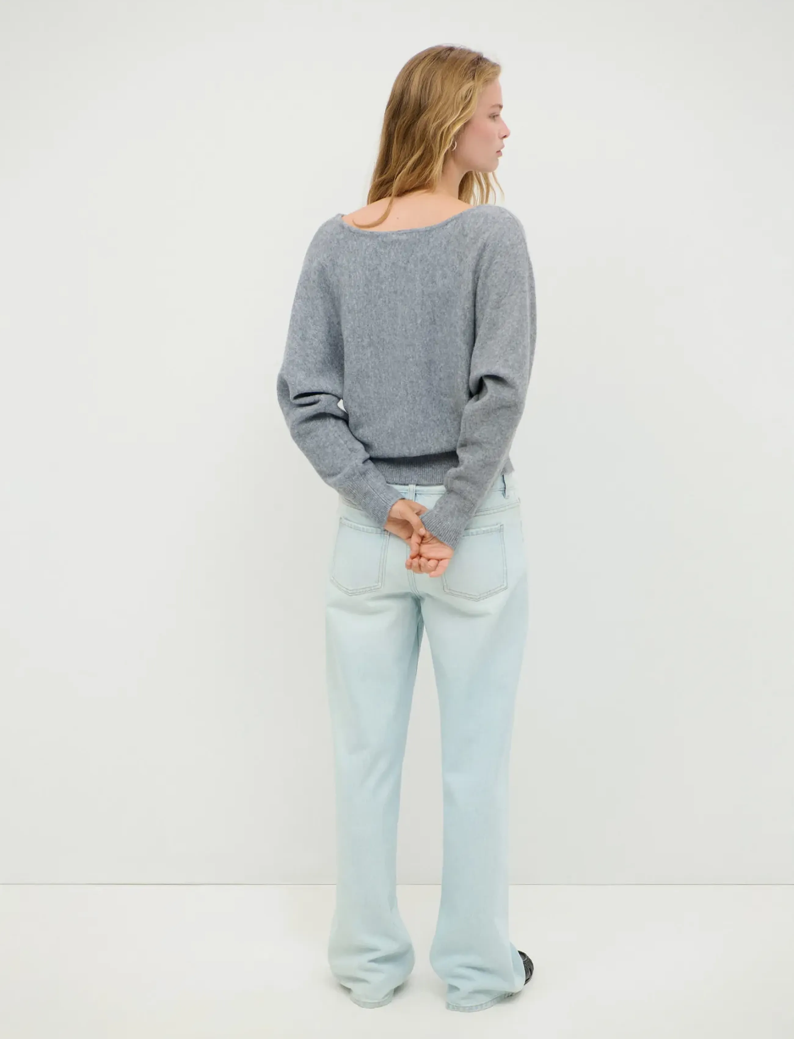 Mango Teen - Batwing-sleeve jersey - stickade tröjor - medium grey - 3