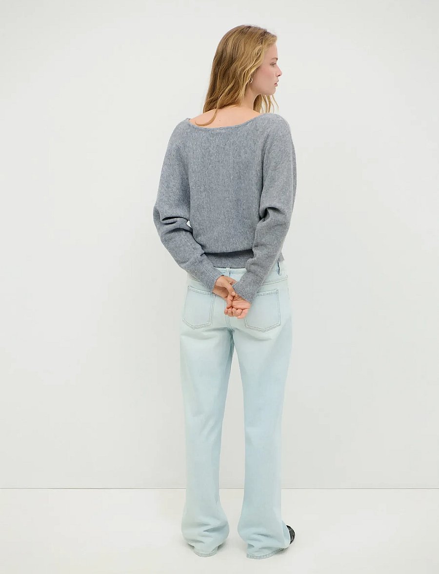 Mango Teen - Batwing-sleeve jersey - stickade tröjor - medium grey - 3