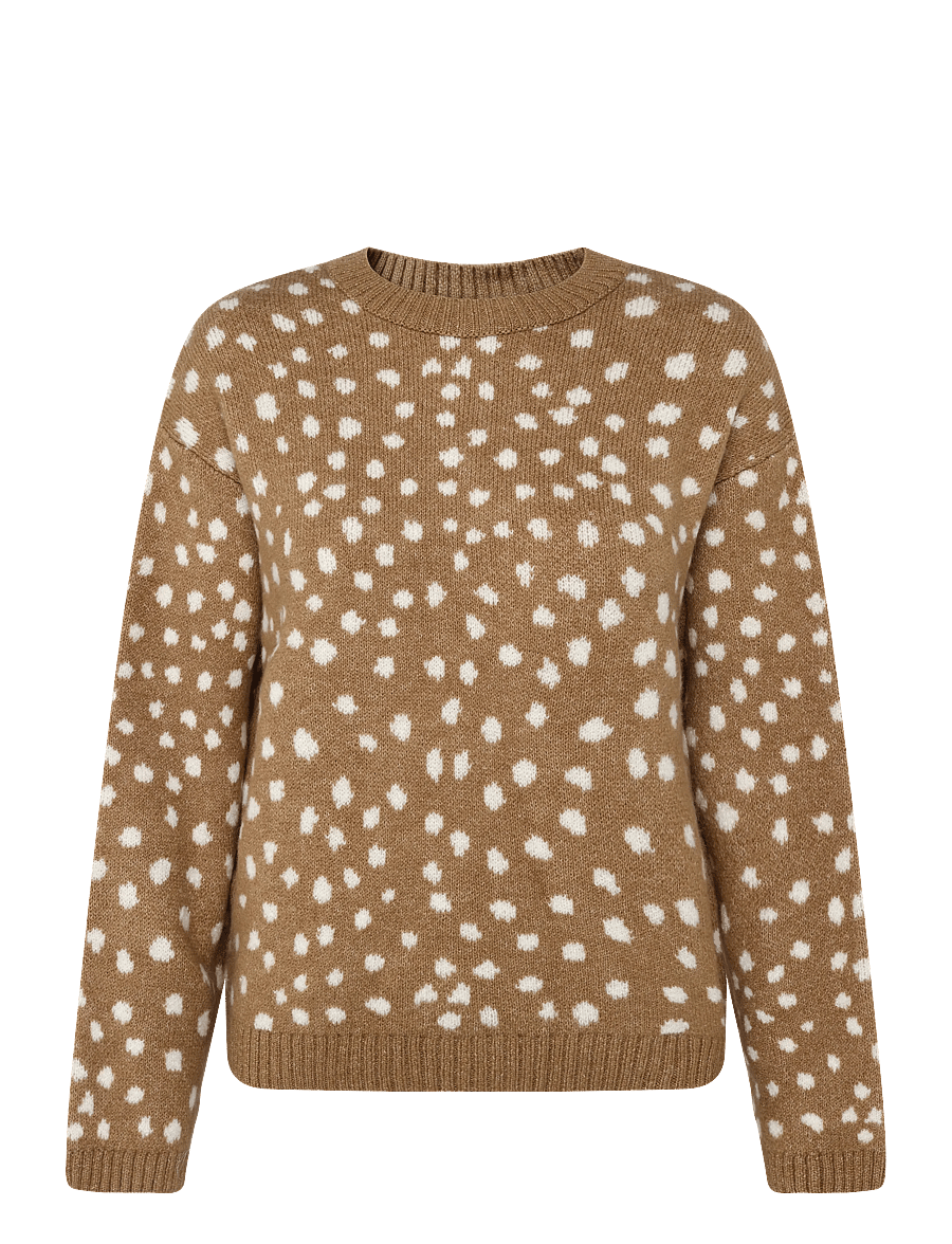 Mango Teen - Animal print sweater - gensere - medium brown - 1